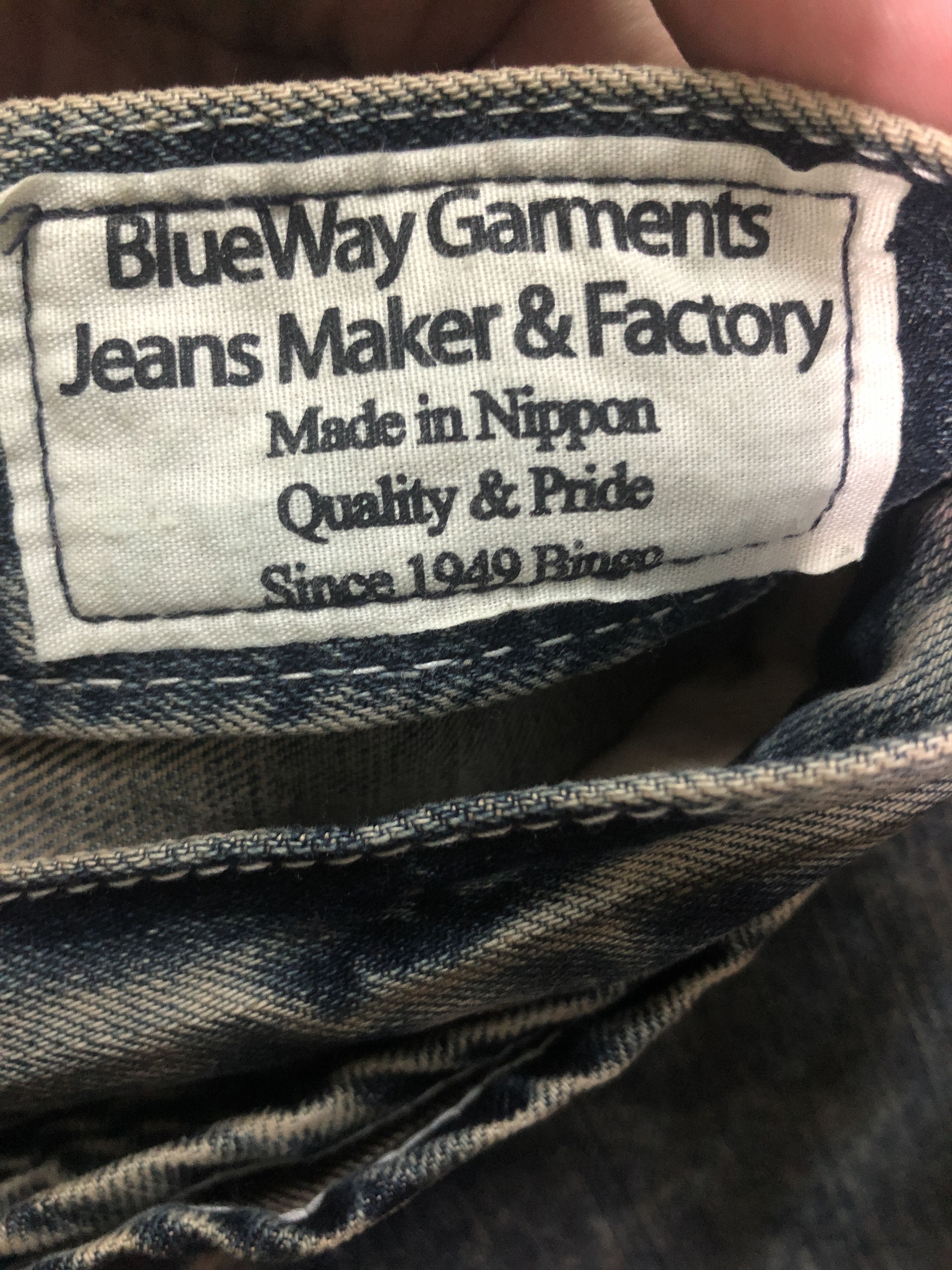 Blue Blue Japan Vintage Blue Way Dirty Design Shirt Rise Denim Pants Size US 30 / EU 46 - 7 Thumbnail