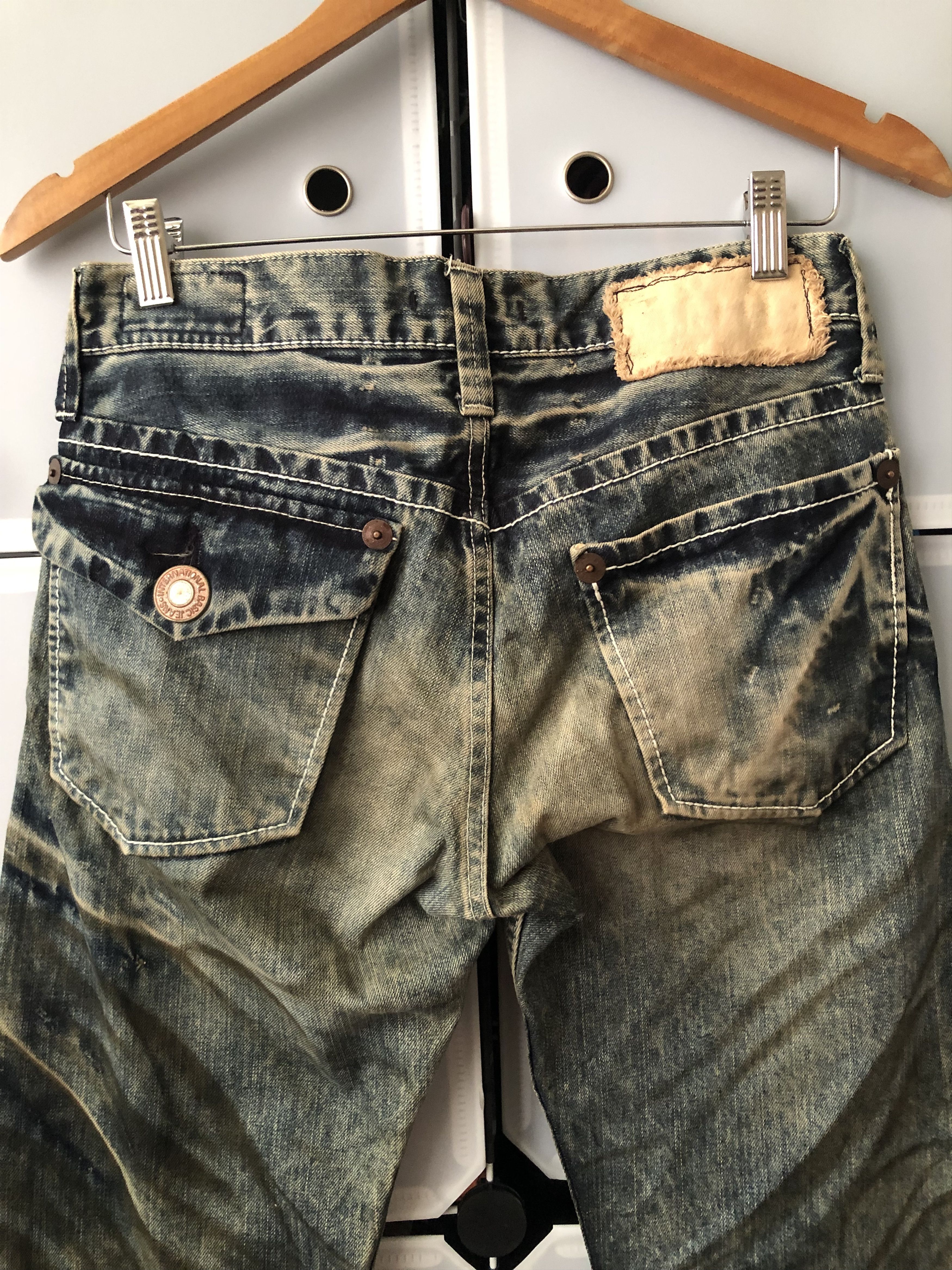 Blue Blue Japan Vintage Blue Way Dirty Design Shirt Rise Denim Pants Size US 30 / EU 46 - 3 Thumbnail