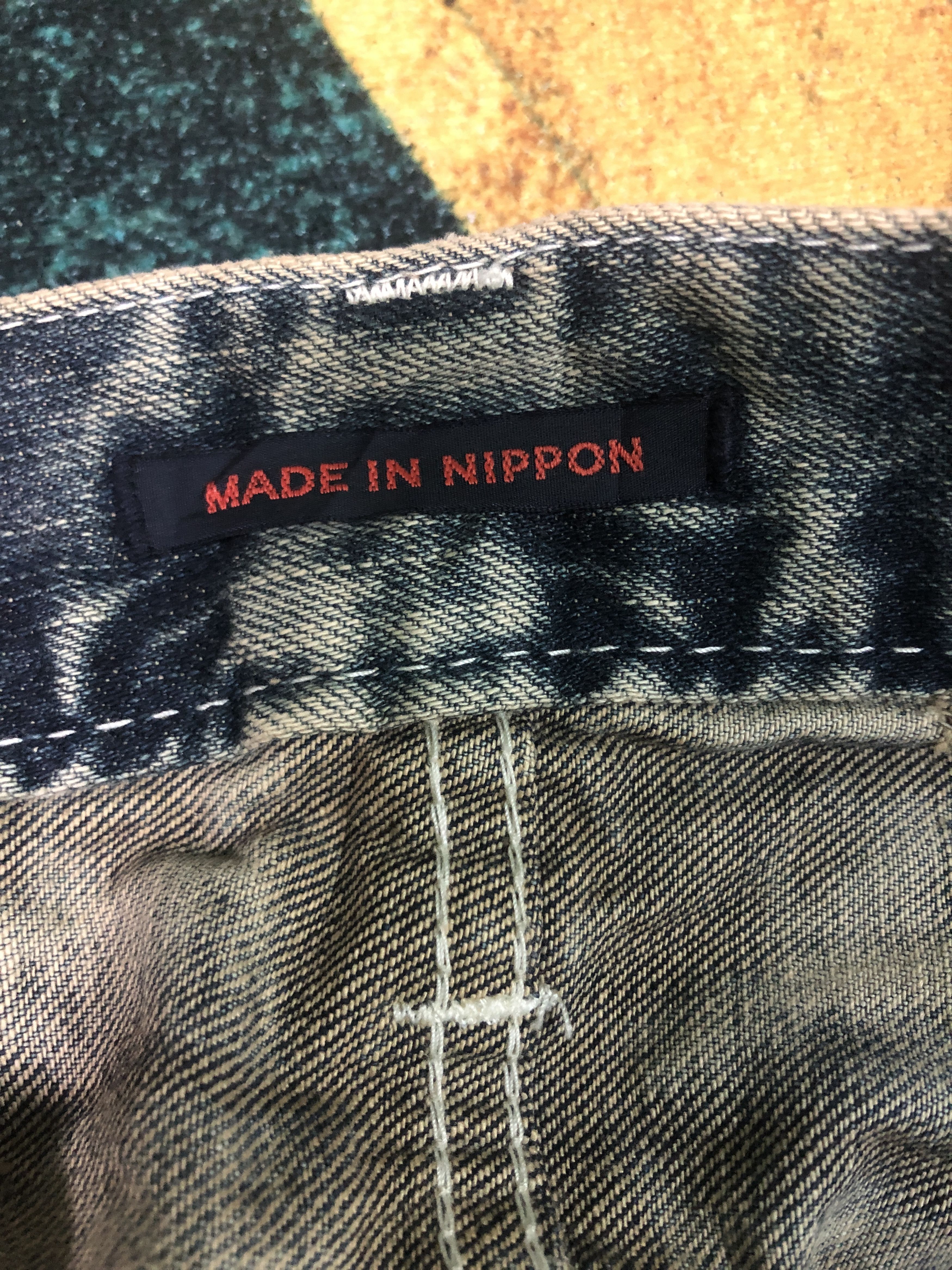 Blue Blue Japan Vintage Blue Way Dirty Design Shirt Rise Denim Pants Size US 30 / EU 46 - 6 Thumbnail