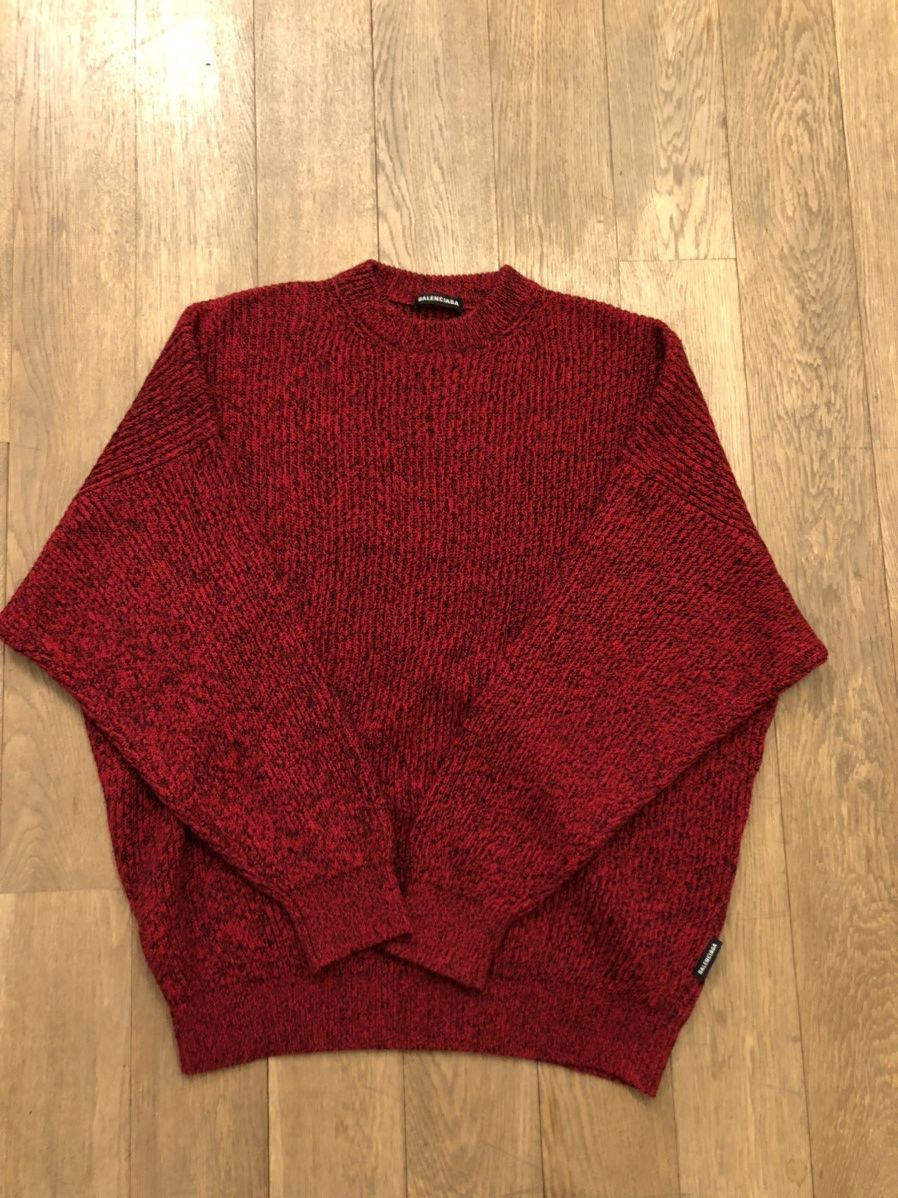 Balenciaga Melange oversize sweater Size US M / EU 48-50 / 2 - 1 Thumbnail