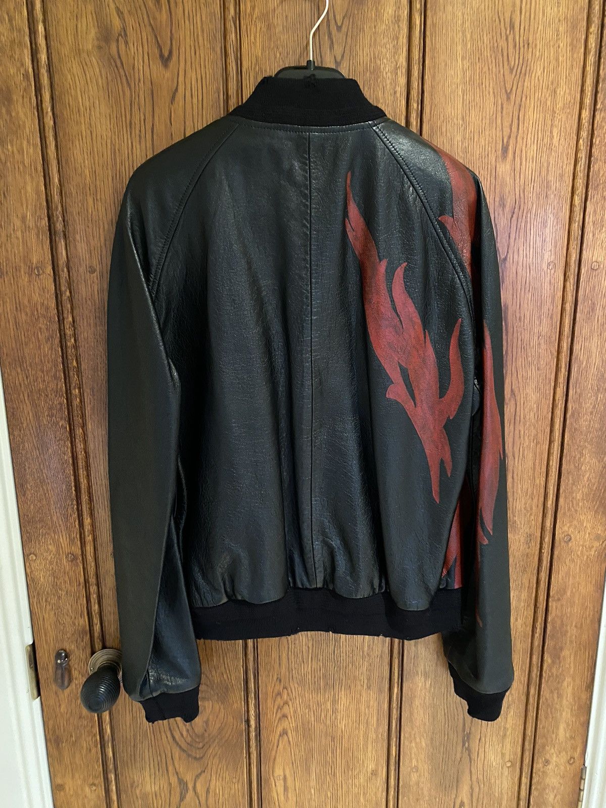 Saint Laurent Paris FW17 ‘inferno’ capsule leather bomber jacket 50 BNWT Size US M / EU 48-50 / 2 - 4 Thumbnail