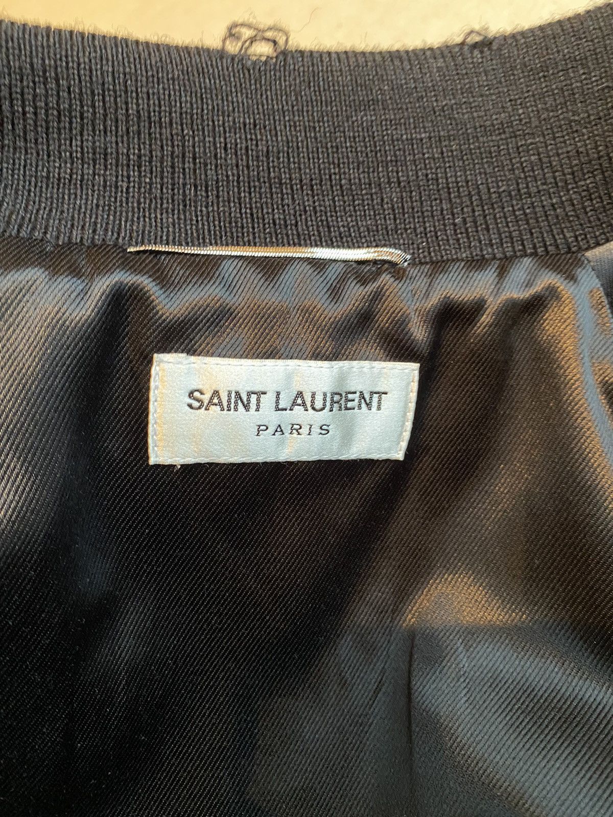 Saint Laurent Paris FW17 ‘inferno’ capsule leather bomber jacket 50 BNWT Size US M / EU 48-50 / 2 - 20 Thumbnail