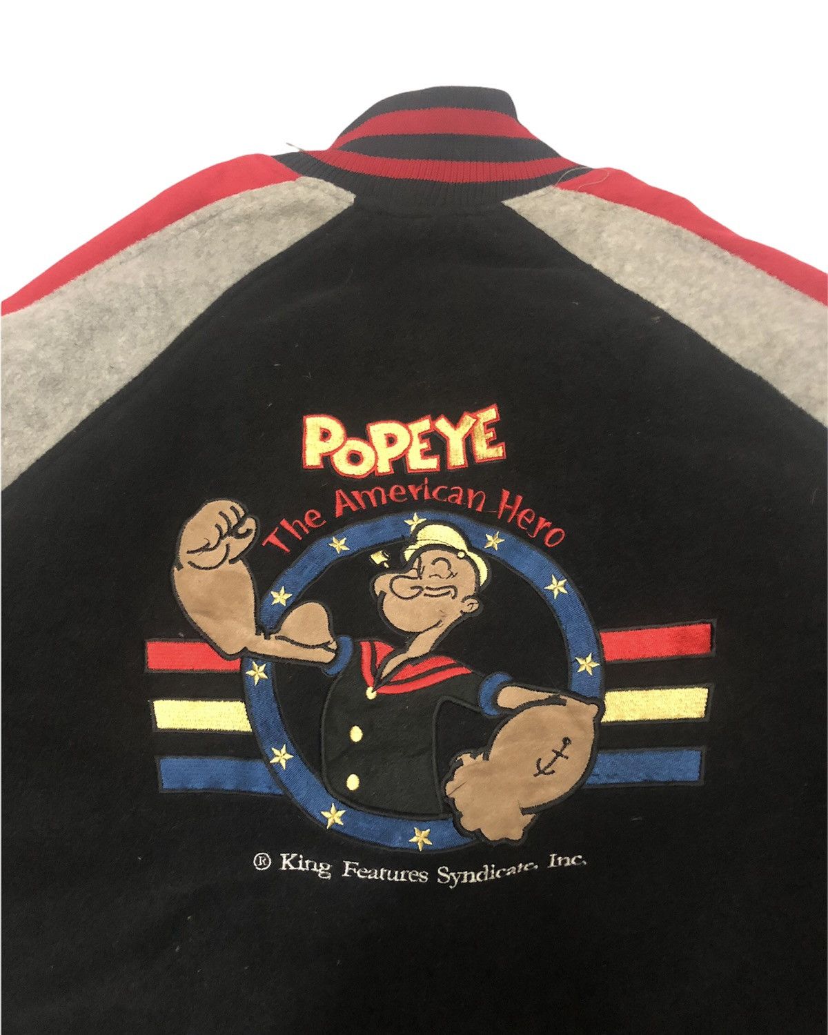 Vintage 🔥vintage varsity jacket popeye the sailor size large | Grailed