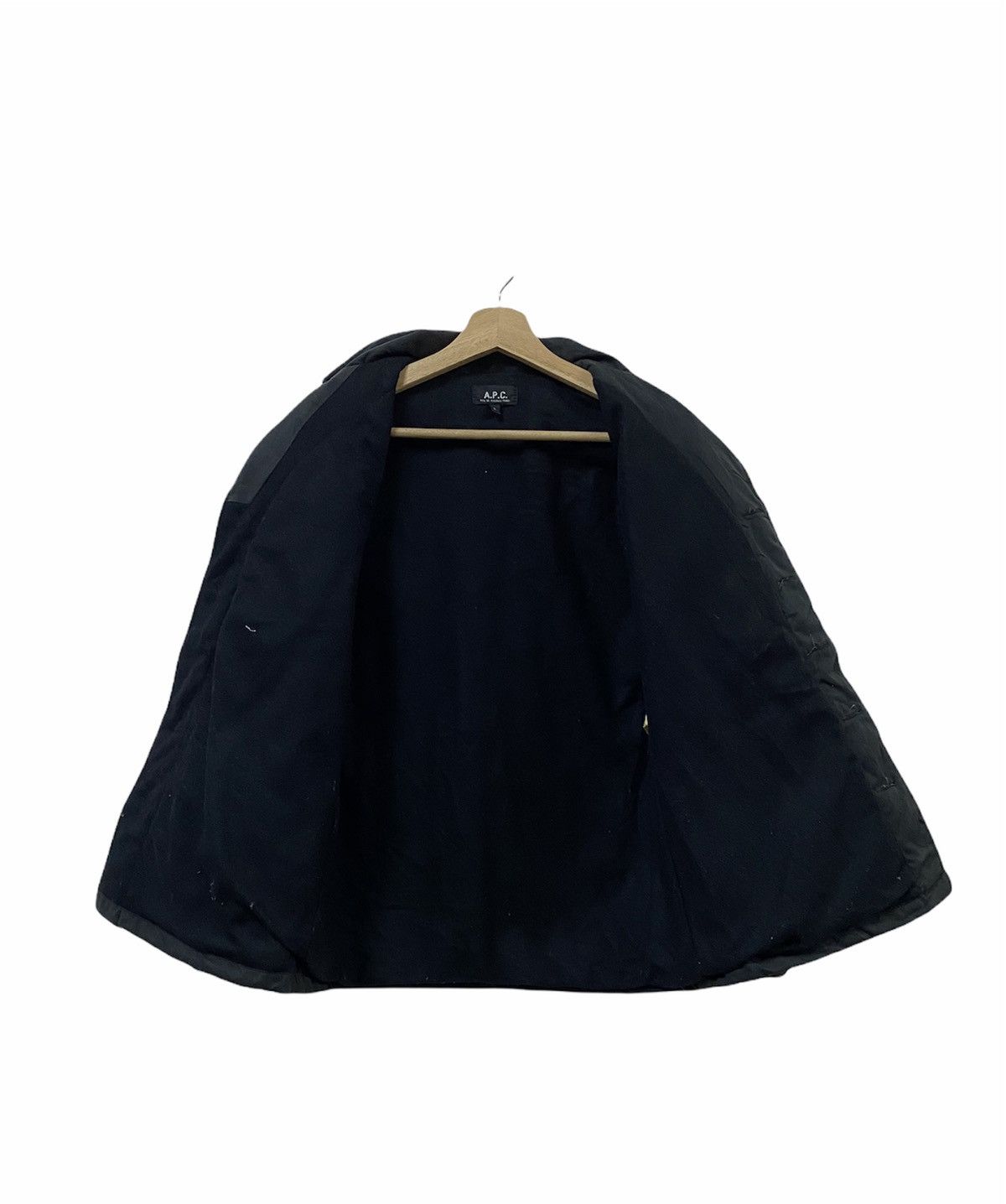 A.P.C. A.P.C Wax Coated Black Multipocket Jacket Made In France Size US S / EU 44-46 / 1 - 10 Thumbnail