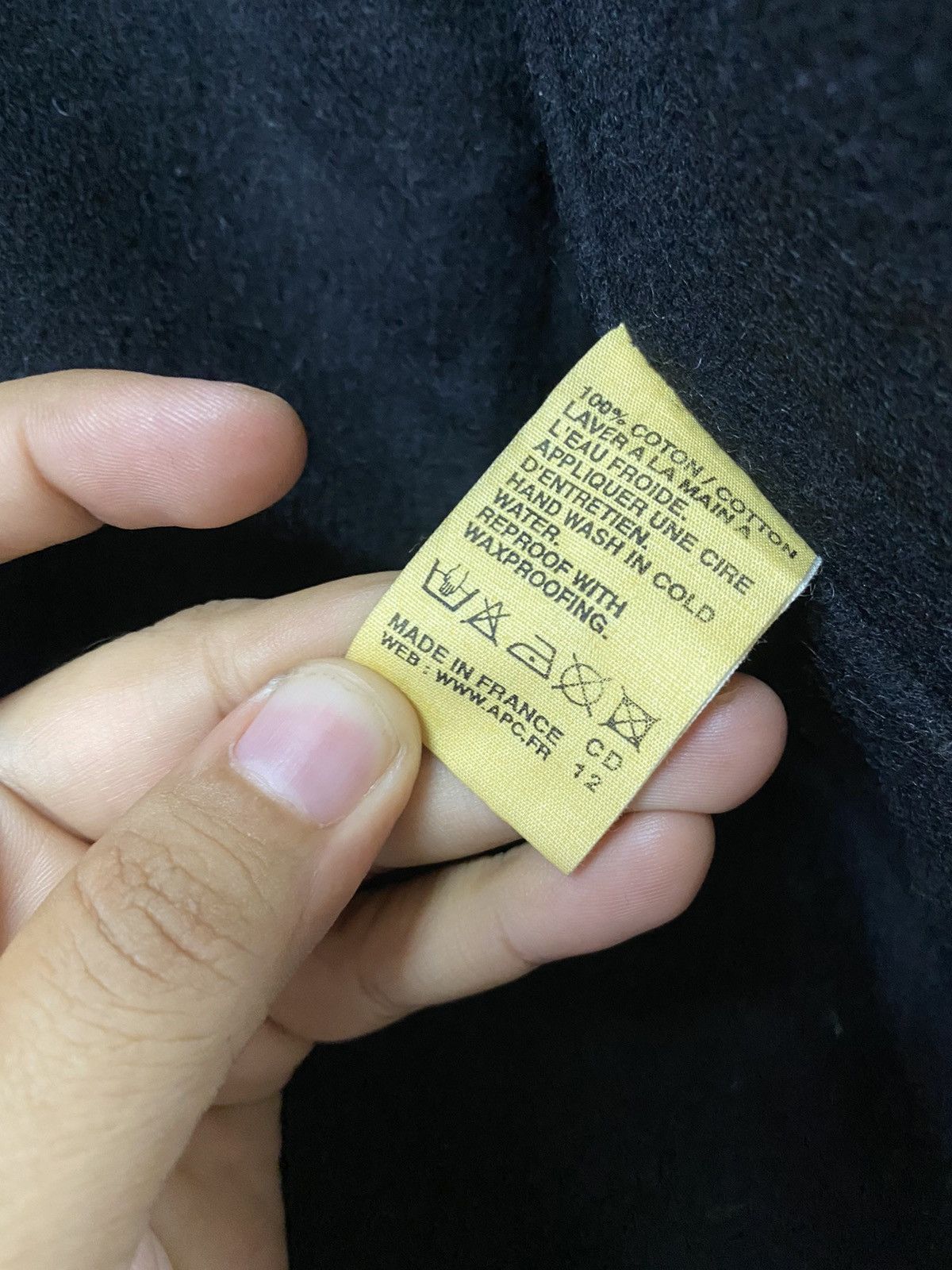 A.P.C. A.P.C Wax Coated Black Multipocket Jacket Made In France Size US S / EU 44-46 / 1 - 18 Thumbnail