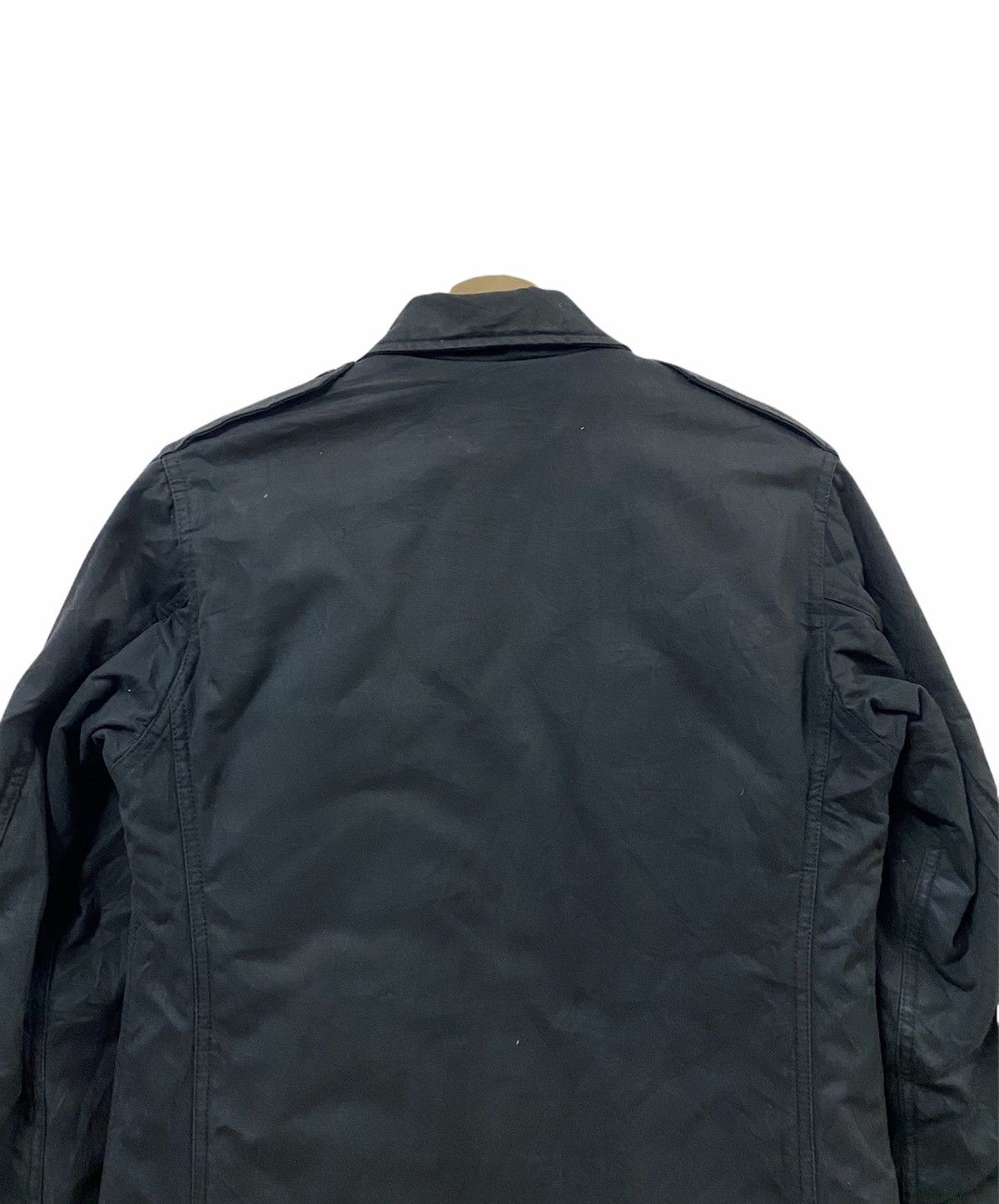 A.P.C. A.P.C Wax Coated Black Multipocket Jacket Made In France Size US S / EU 44-46 / 1 - 6 Thumbnail