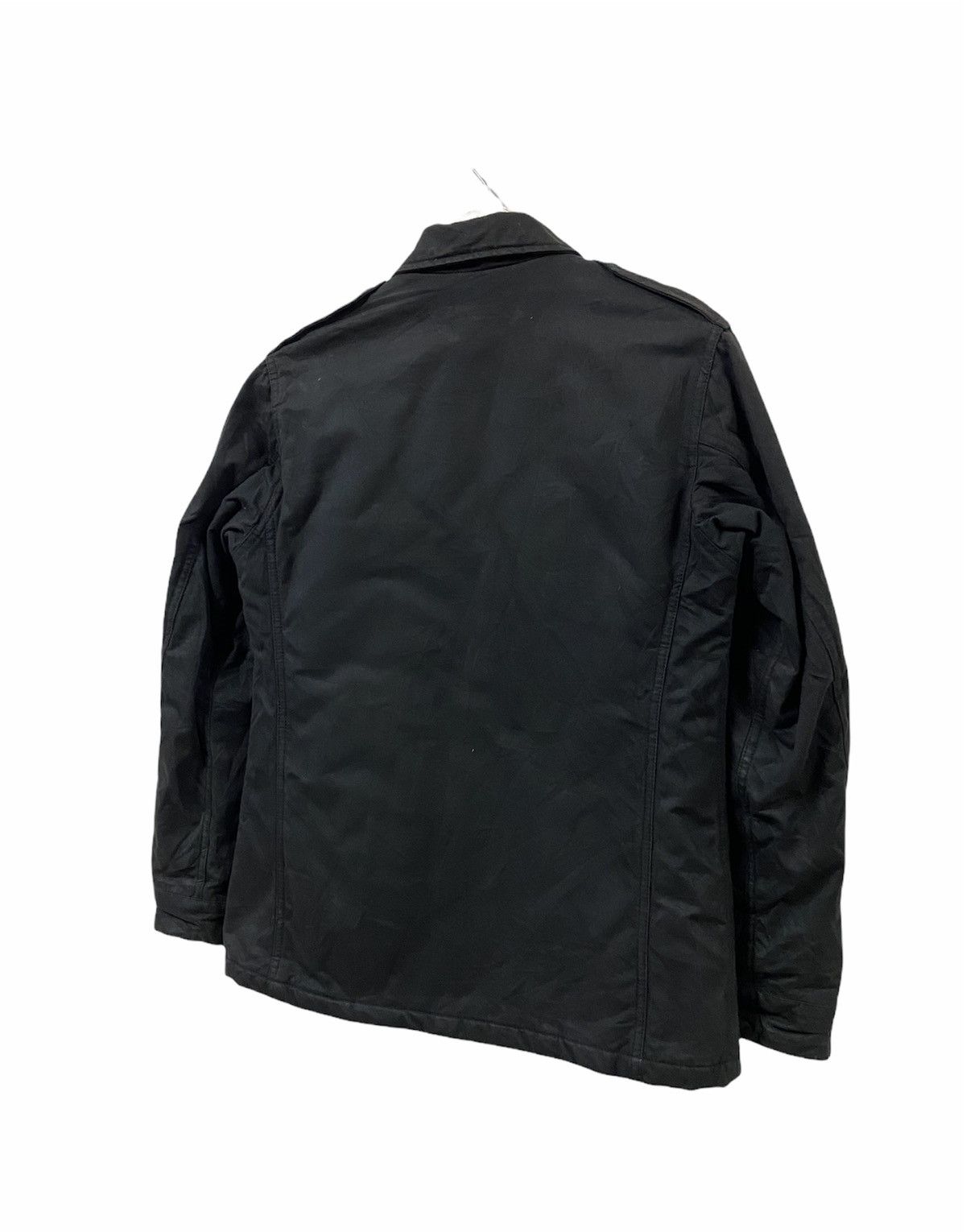 A.P.C. A.P.C Wax Coated Black Multipocket Jacket Made In France Size US S / EU 44-46 / 1 - 9 Thumbnail