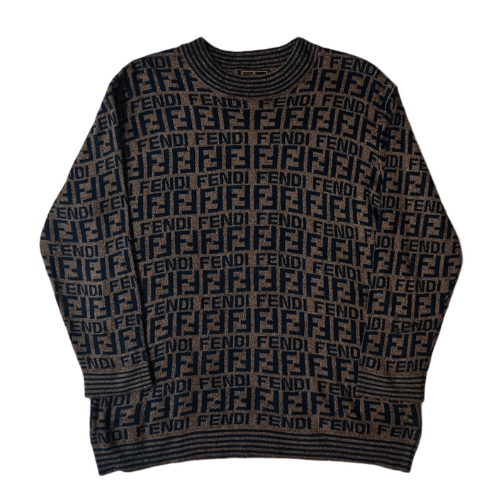 Fendi Vintage Fendi Monogram Sweatshirt/Knit | Grailed