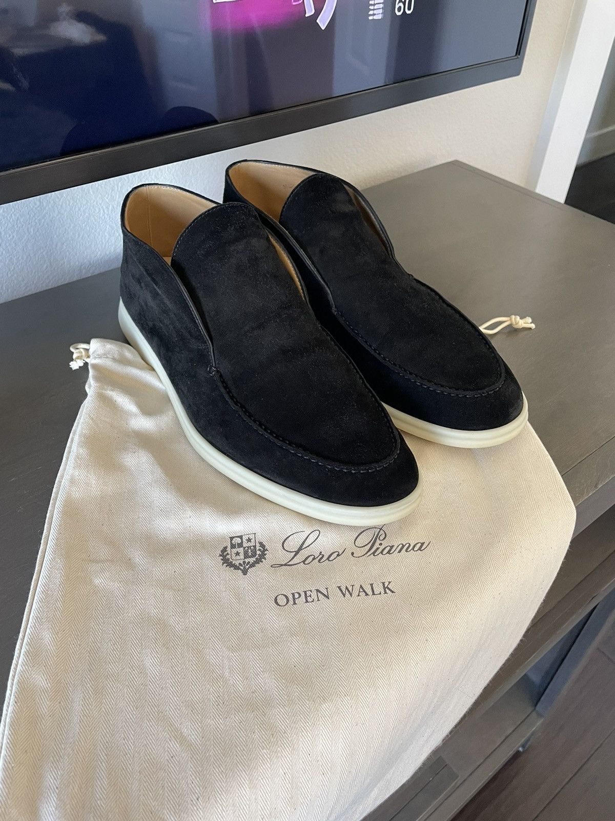 Loro Piana Open Walk Black Color | Grailed