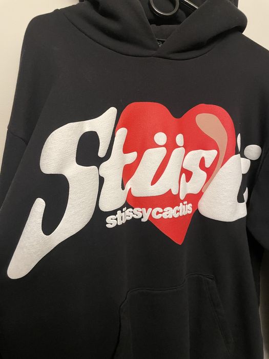 Stussy CPFM Stussy Heart Hoodie - Black | Grailed