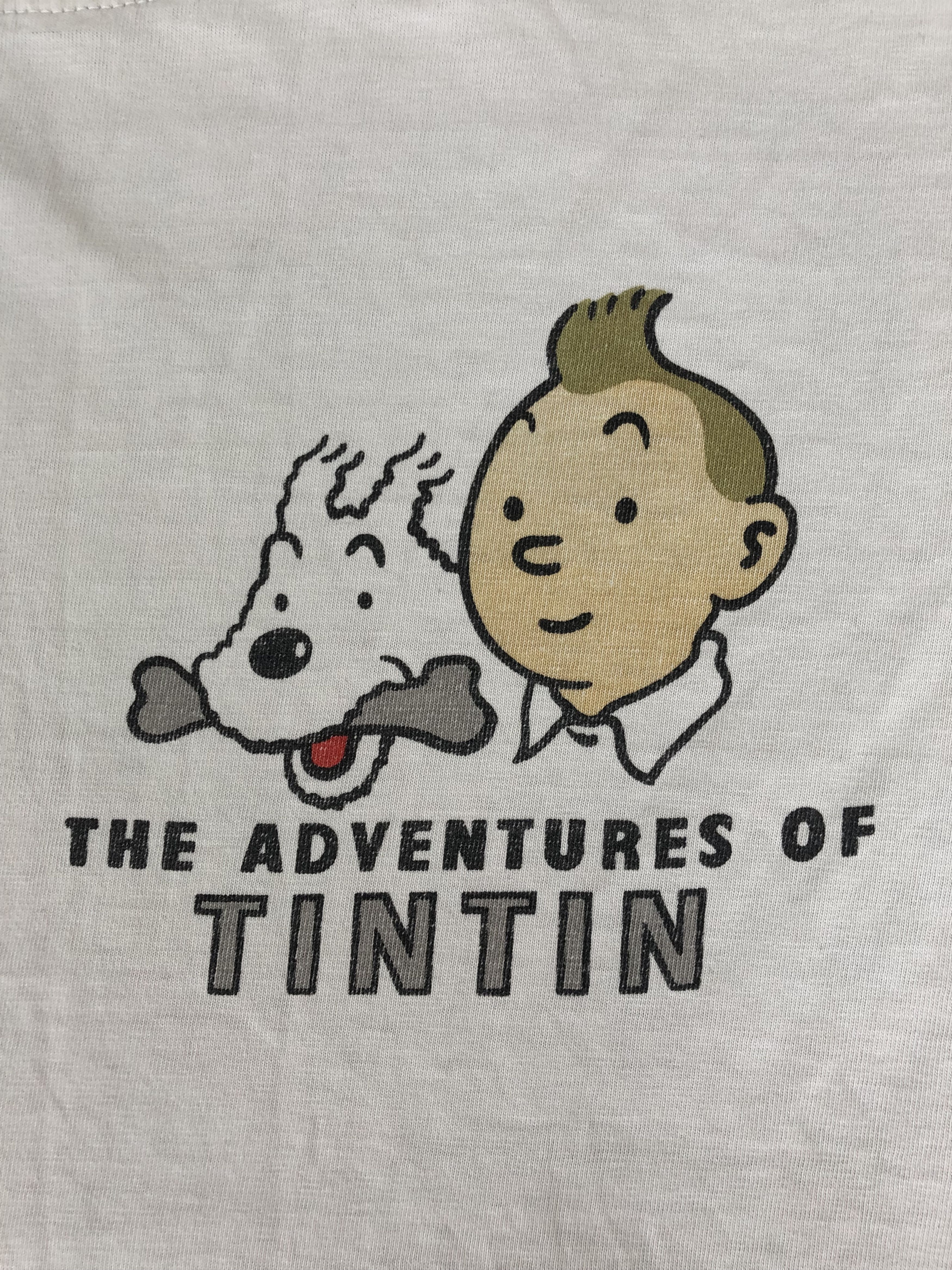 Cartoon Network Vintage 90s The Adventure Of TinTin (Marvel One Piece) Size US L / EU 52-54 / 3 - 3 Thumbnail