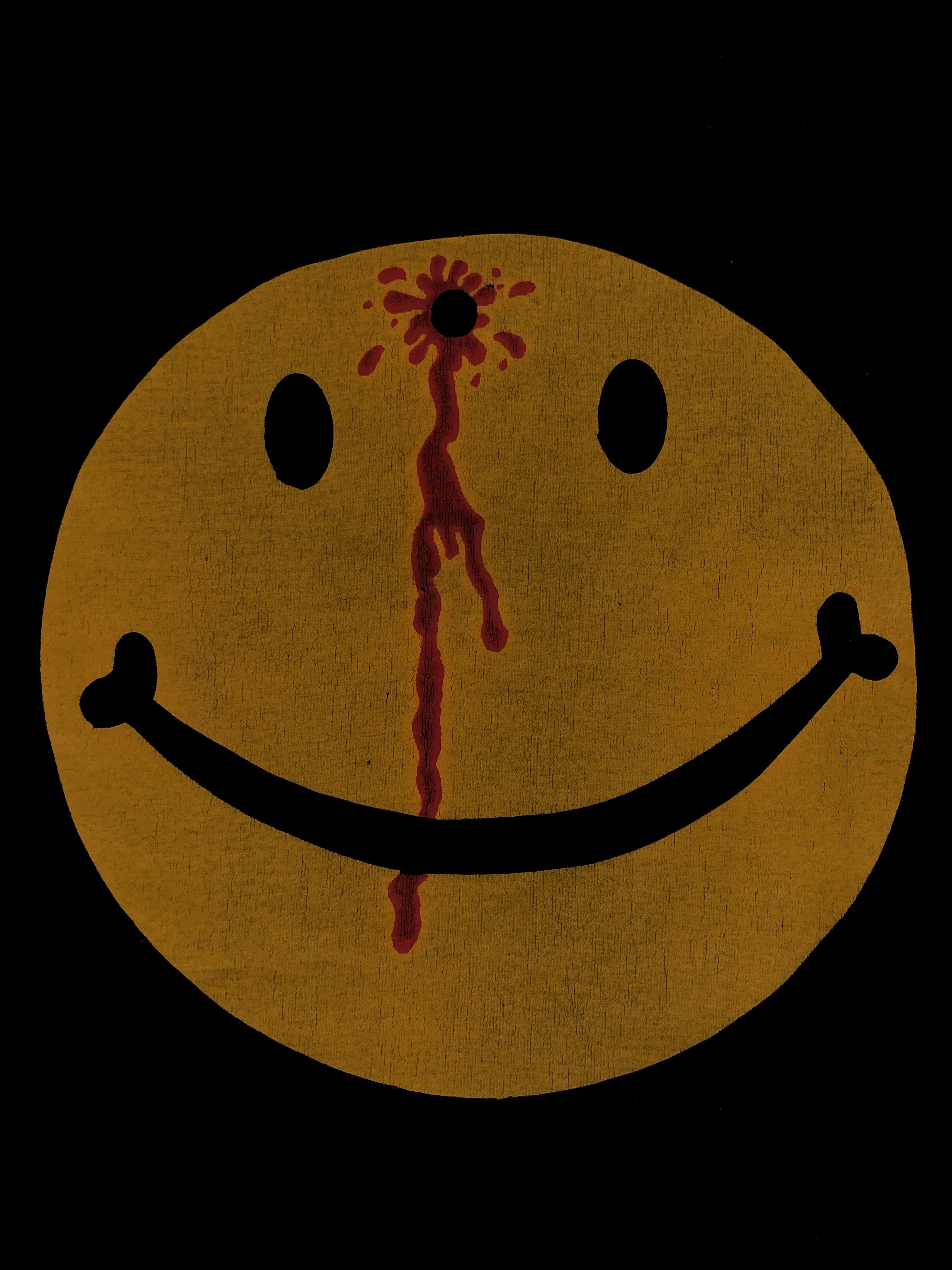 Vintage Vintage 90s Smiley Face Dead Headshot Gunshot (Vlone) Size US S / EU 44-46 / 1 - 8 Thumbnail