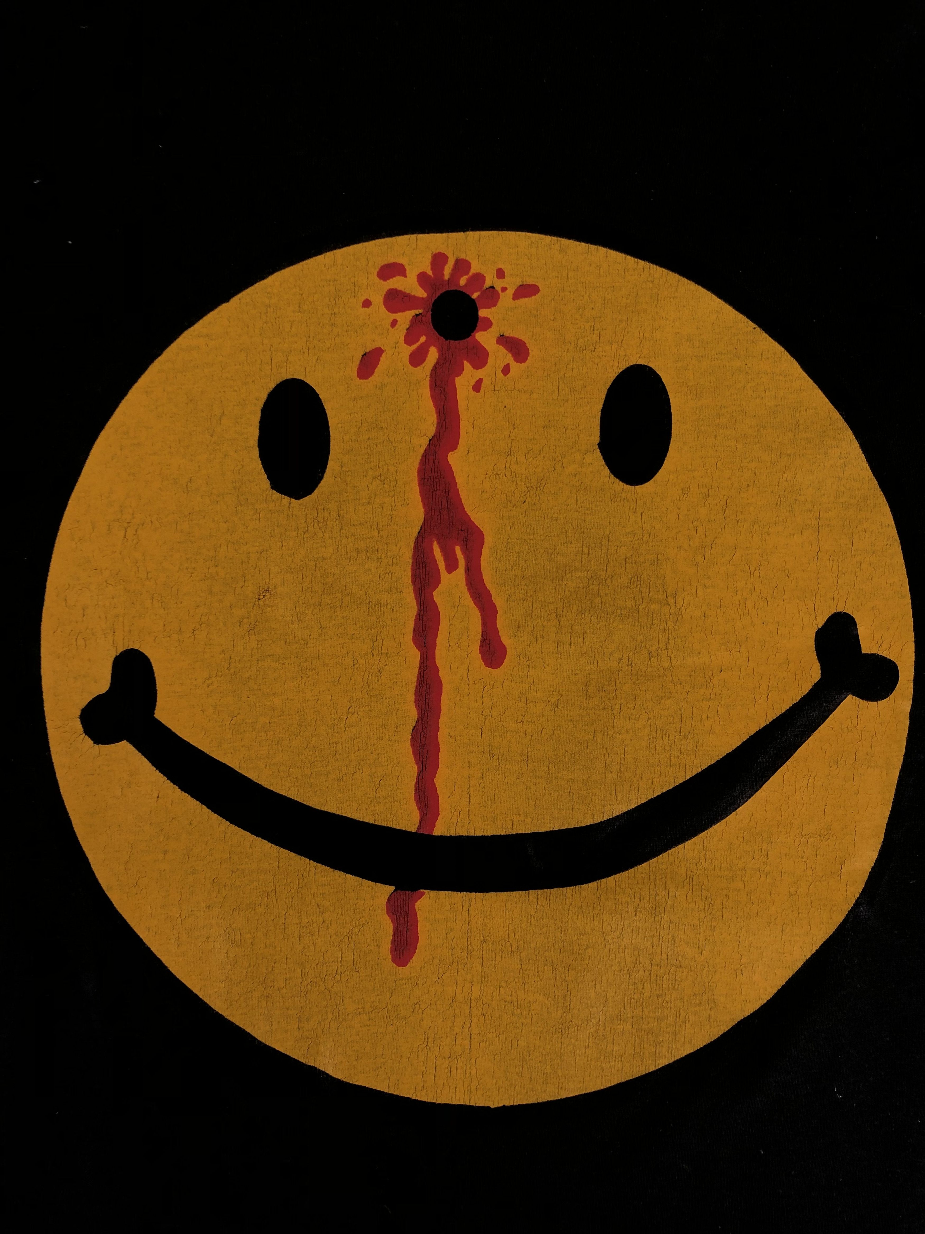 Vintage Vintage 90s Smiley Face Dead Headshot Gunshot (Vlone) Size US S / EU 44-46 / 1 - 5 Thumbnail