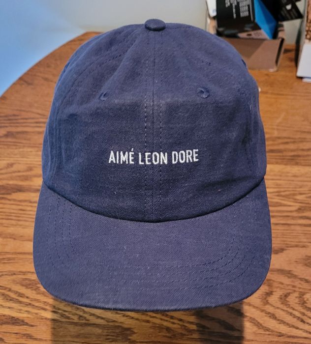 Casquette Ajustable Aimé Leon Dore - Bleu Marine, Coton - Neuf Avec Étiquettes, Unisexe