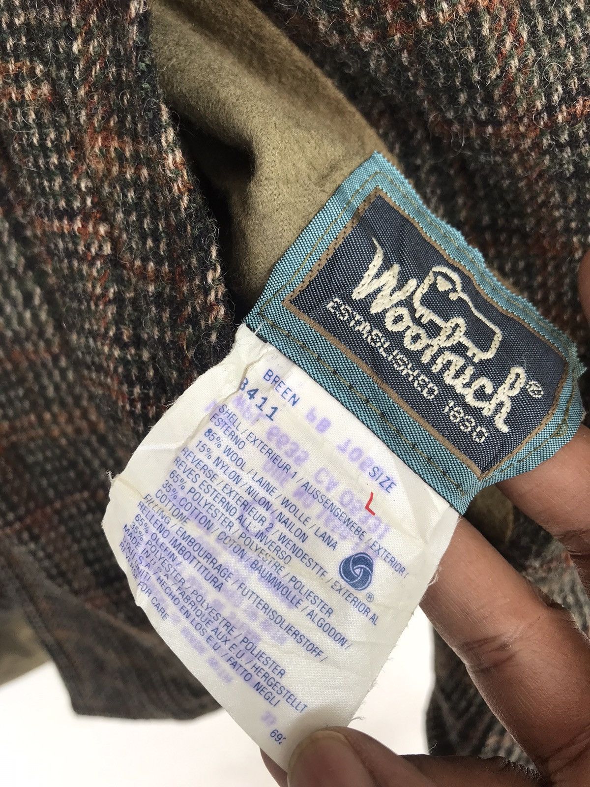 Woolrich Woolen Mills 💥Vintage 90sWoolrich Riversible Hoodie Jacket Size US L / EU 52-54 / 3 - 6 Thumbnail
