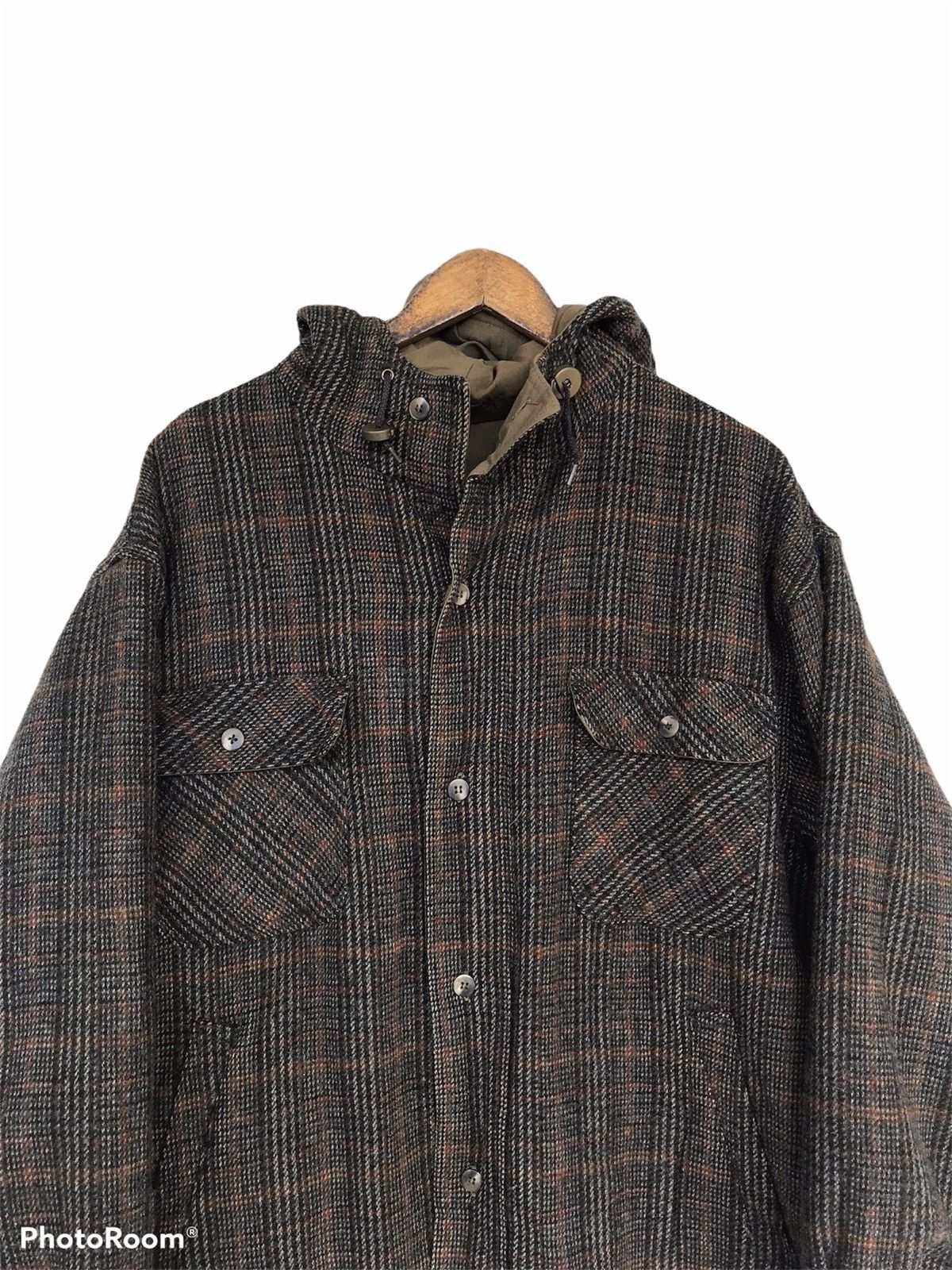 Woolrich Woolen Mills 💥Vintage 90sWoolrich Riversible Hoodie Jacket Size US L / EU 52-54 / 3 - 5 Thumbnail