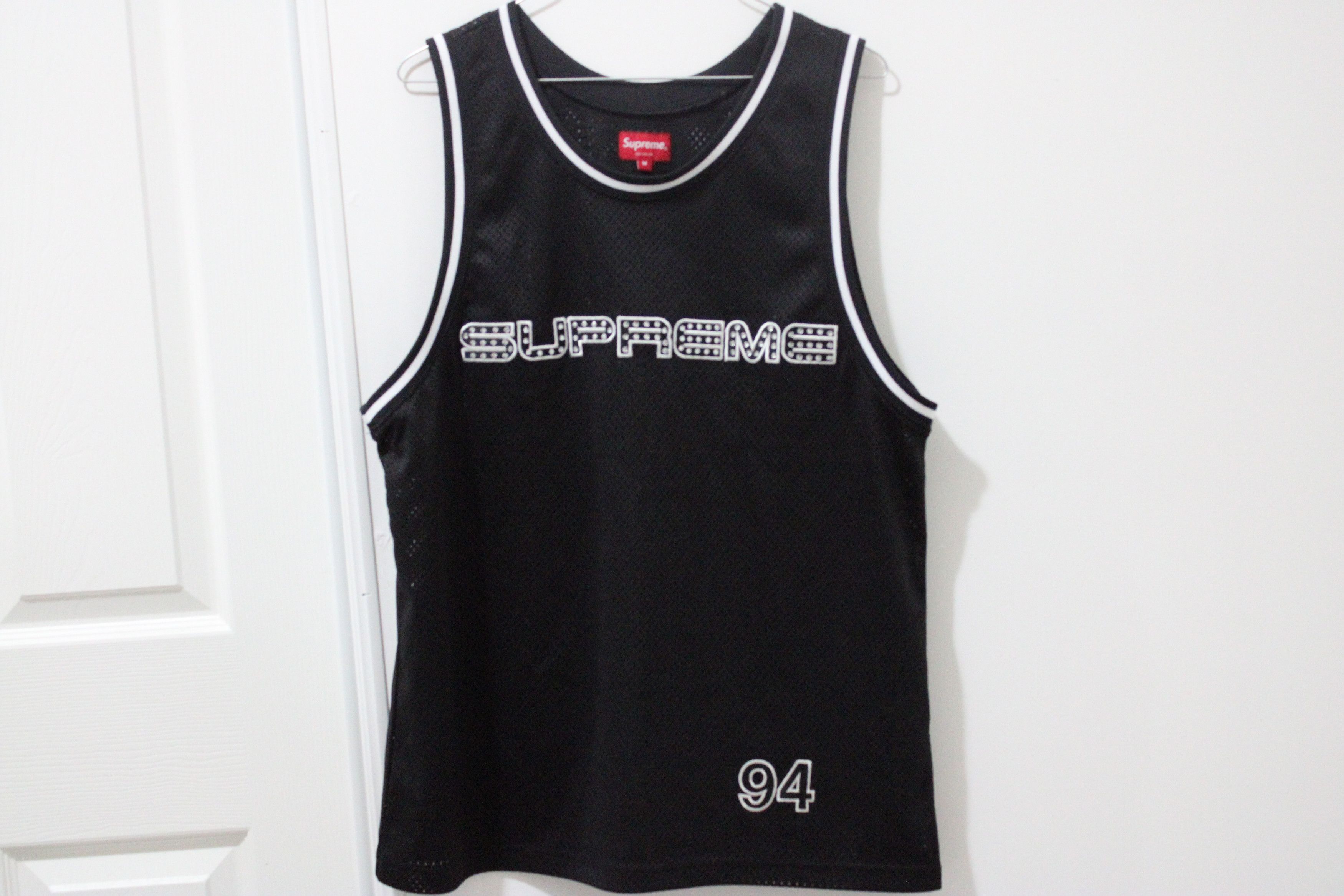 Supreme rhinestone best sale basketball jersey