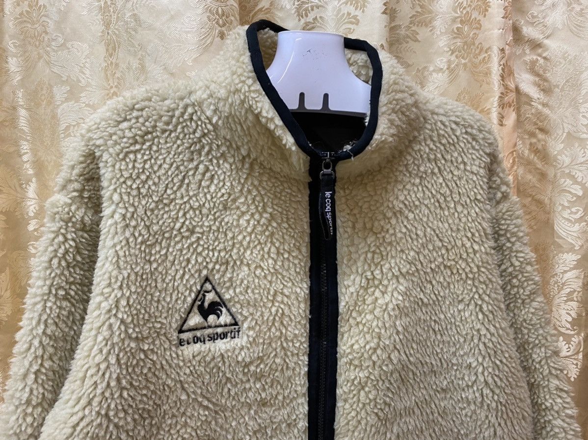 Japanese Brand 🔥Le Coq Sportif Fleece Sherpa Jacket Travis Kanye Style Size US M / EU 48-50 / 2 - 2 Thumbnail