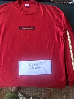 Supreme Long Sleeve Red | Grailed