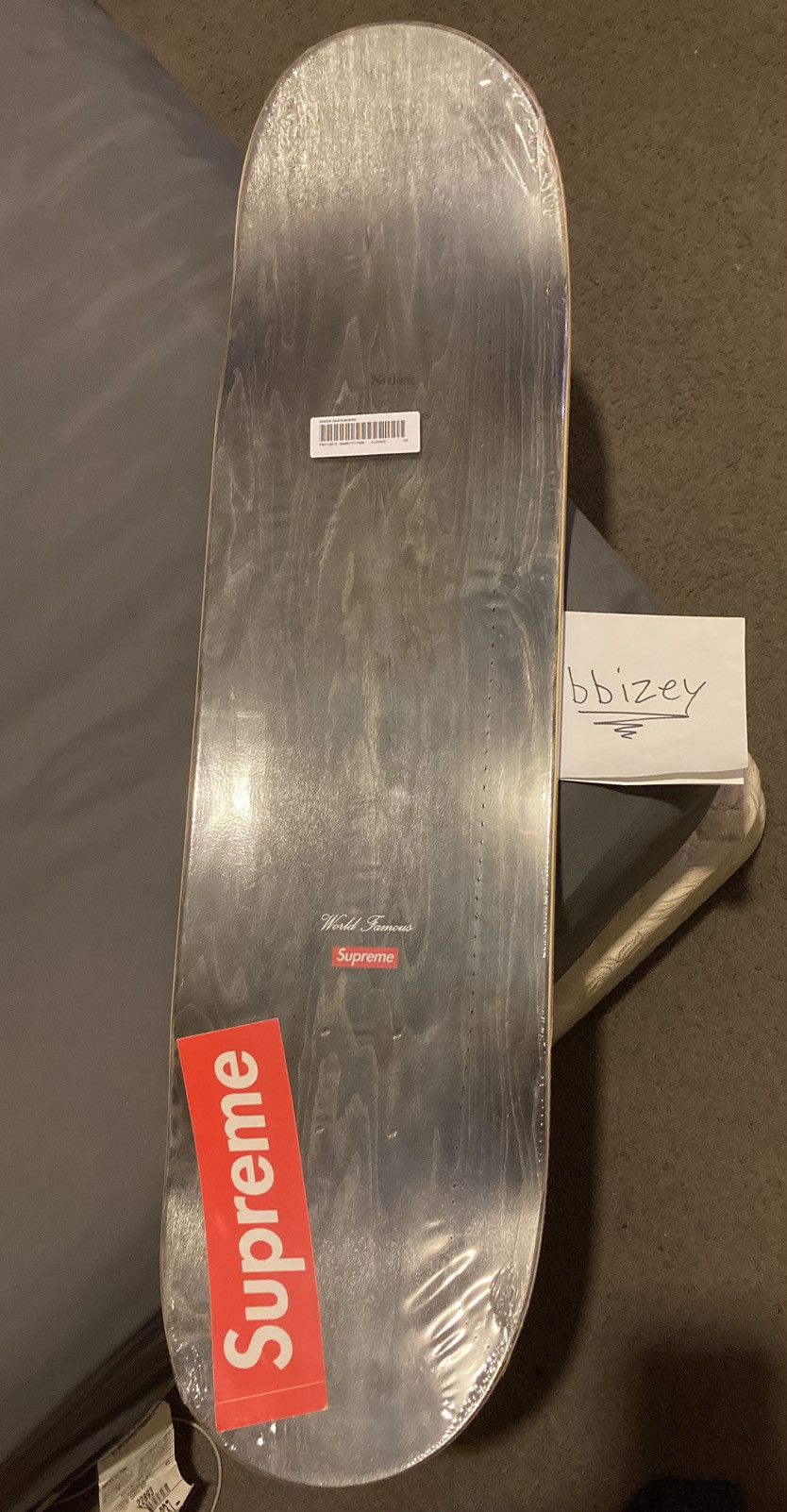 Supreme Shrek Skateboard Deck Blue