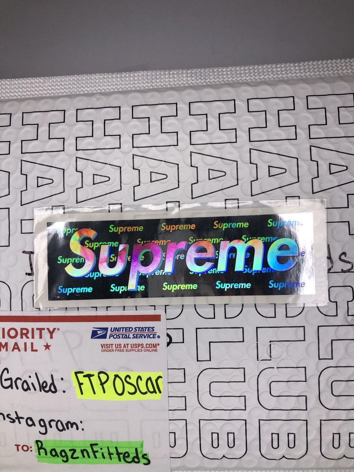 Supreme 2024 holographic sticker