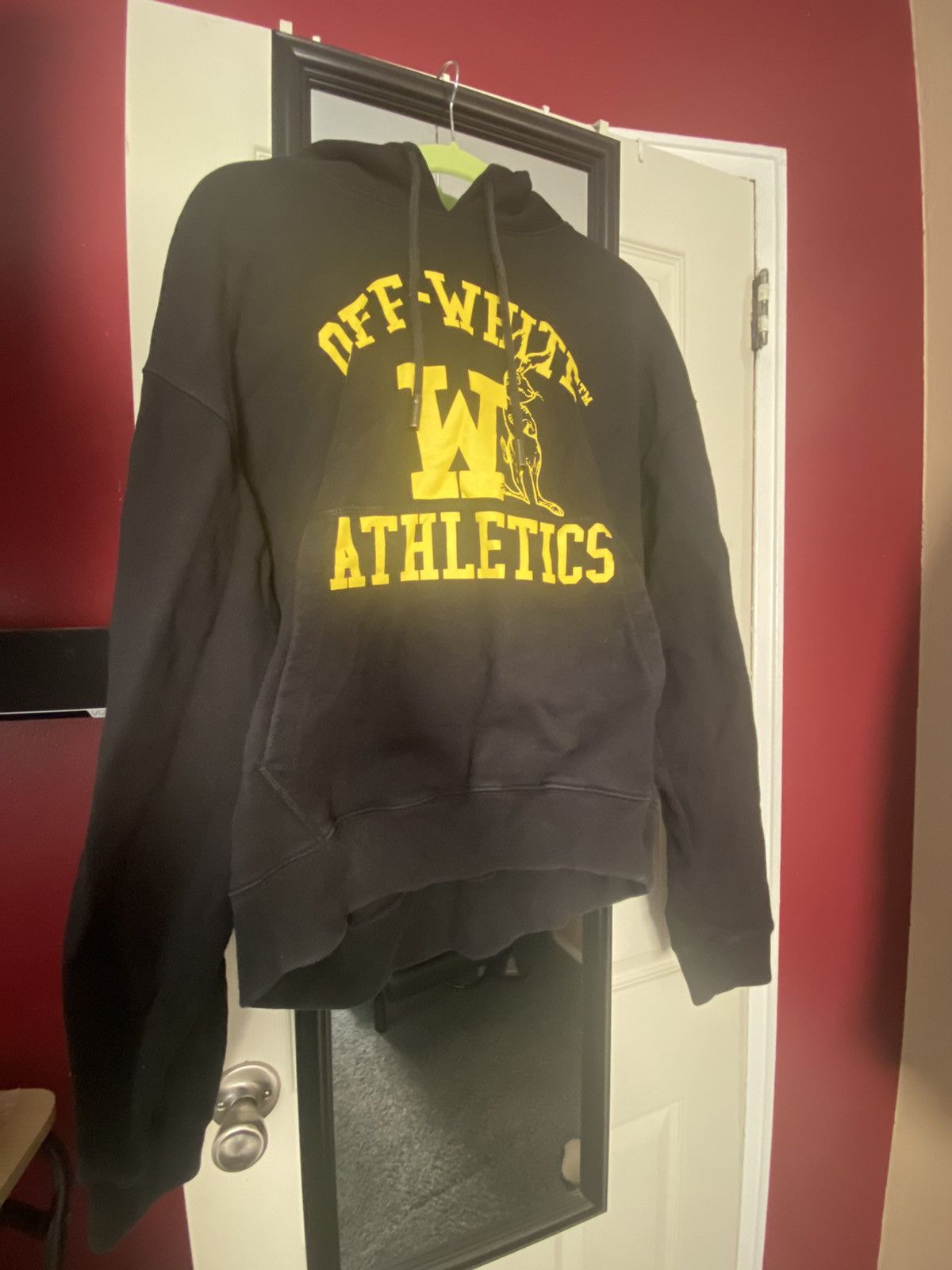 Off white best sale athletics hoodie