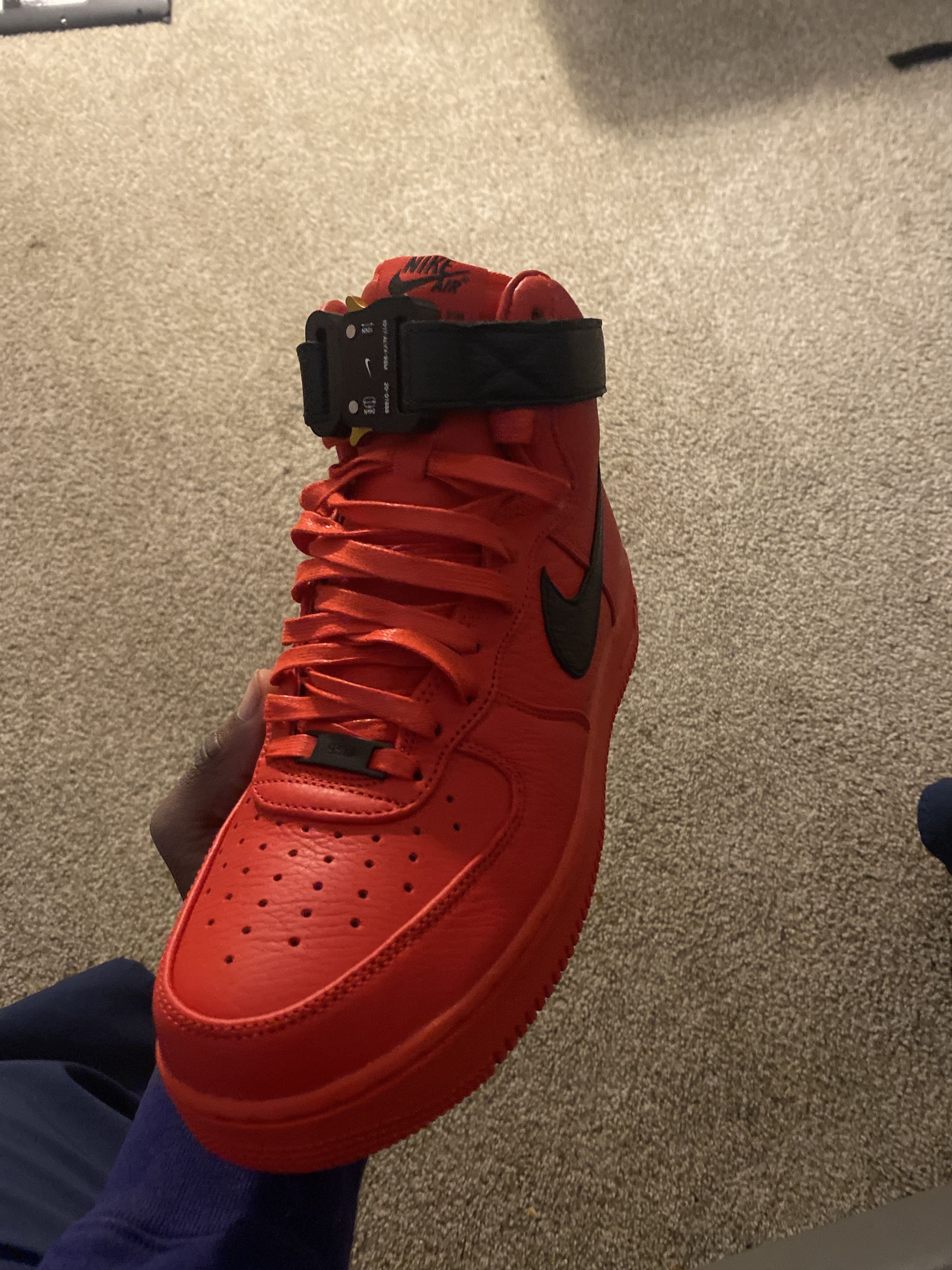 Nike Air Force High 1017 ALYX 9SM Red Black