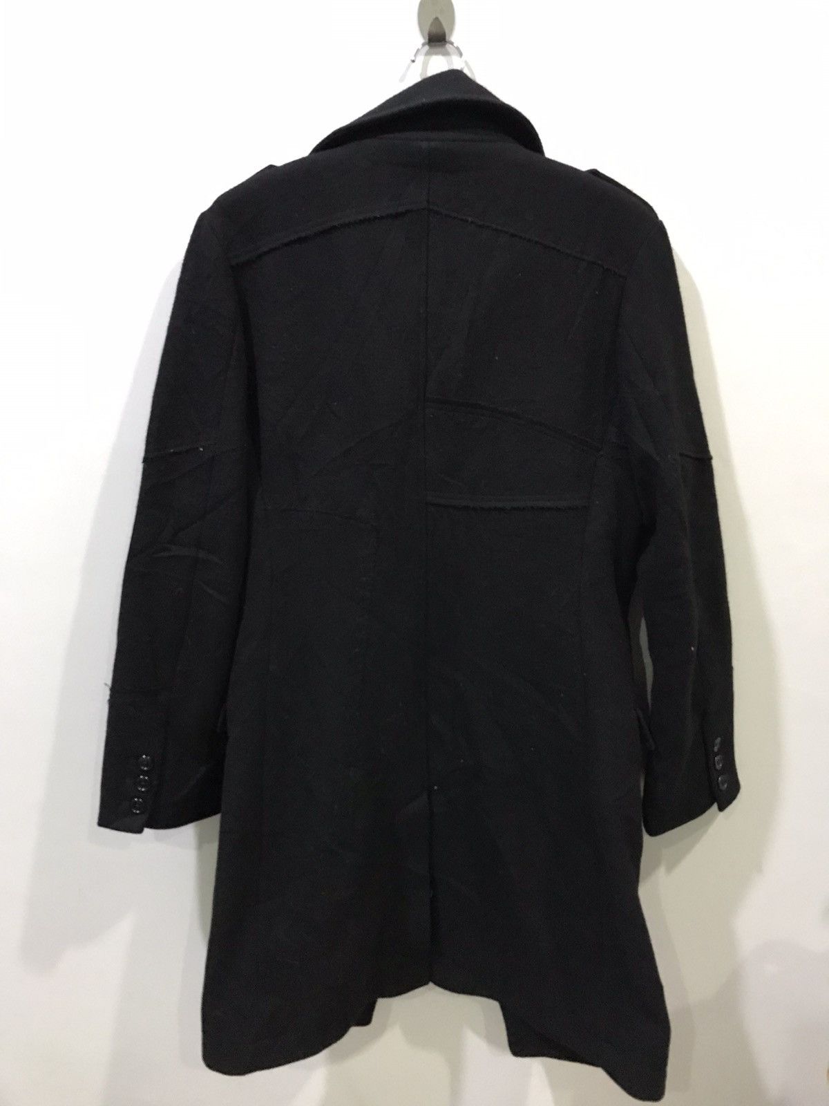 Designer !movement cultive Japan Assymetric Patchwork Overcoat Size S / US 4 / IT 40 - 20 Thumbnail