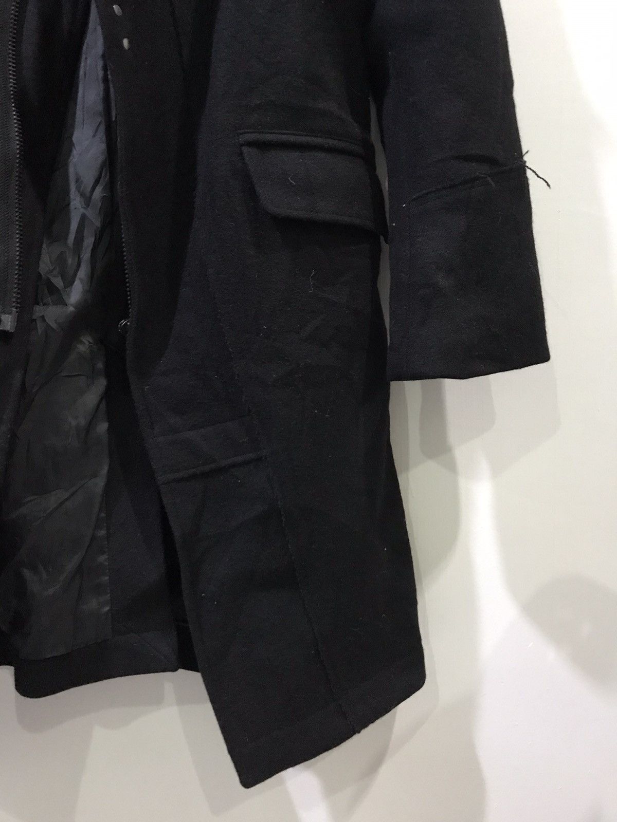 Designer !movement cultive Japan Assymetric Patchwork Overcoat Size S / US 4 / IT 40 - 10 Thumbnail