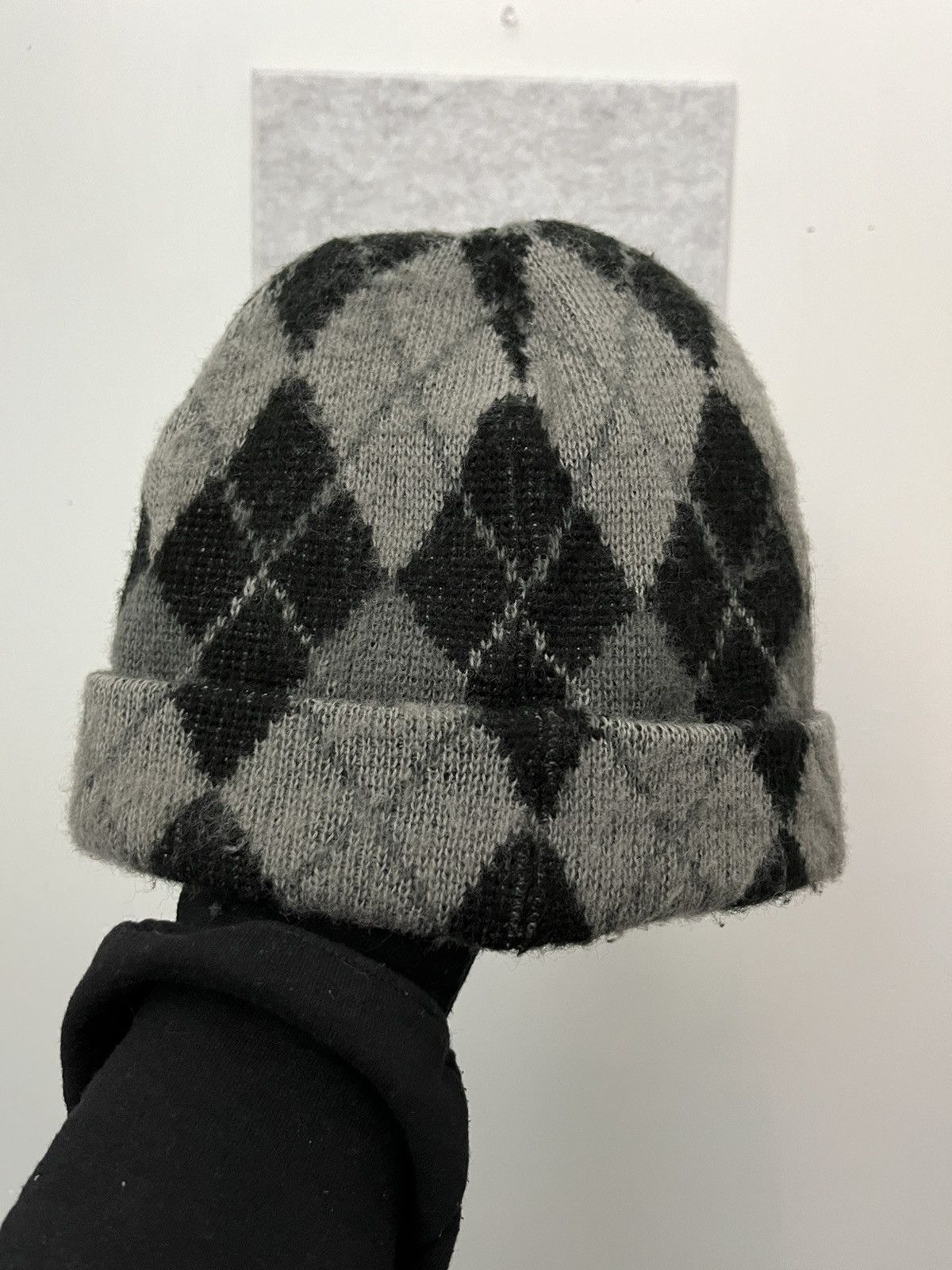 Supreme Supreme Checkered Mohair Beanie Size ONE SIZE - 2 Preview