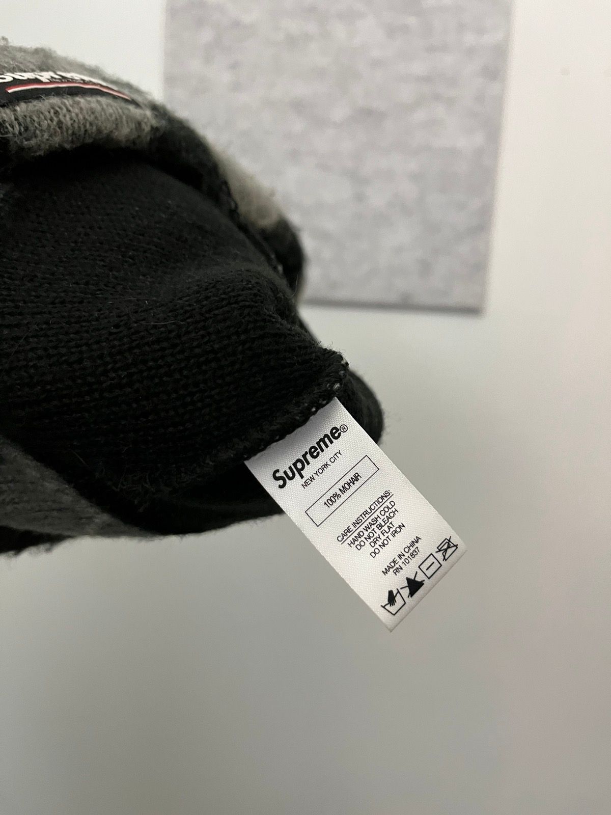 Supreme Supreme Checkered Mohair Beanie Size ONE SIZE - 3 Preview