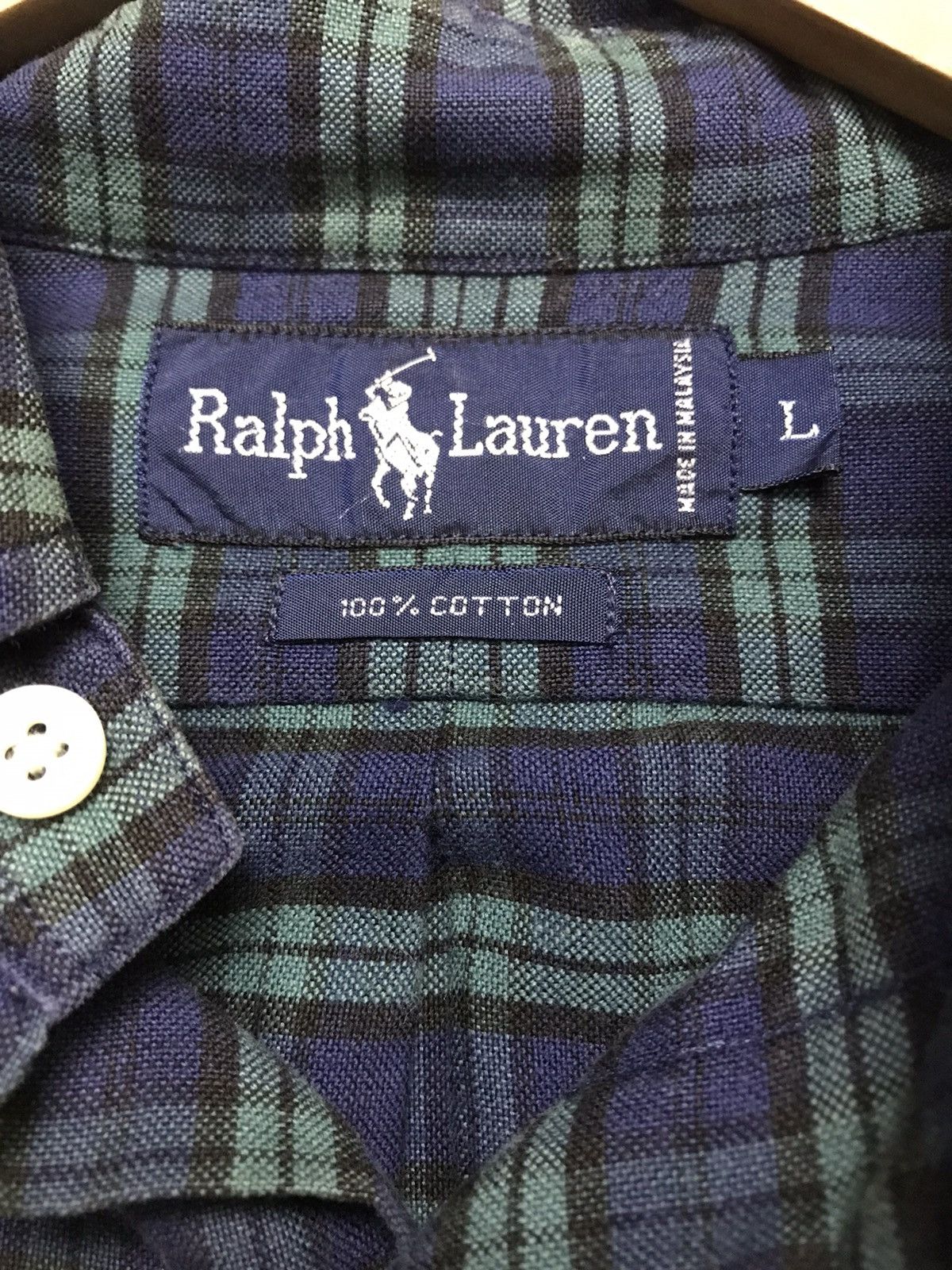 Polo Ralph Lauren × Vintage Vintage tartan polo ralph lauren small pony button up shirt Size US L / EU 52-54 / 3 - 4 Thumbnail