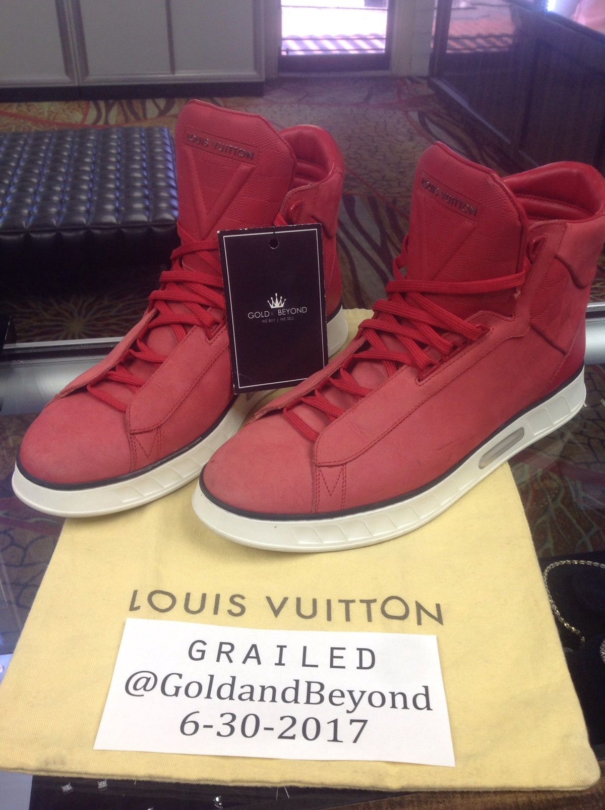 Louis Vuitton, Shoes, Louis Vuitton Mens Red Streetlight Shoes