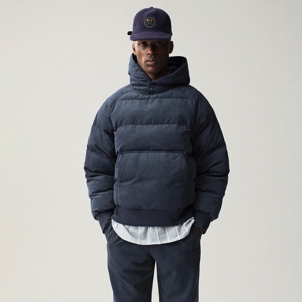 aime leon dore Double Snap Puffer Hoodie