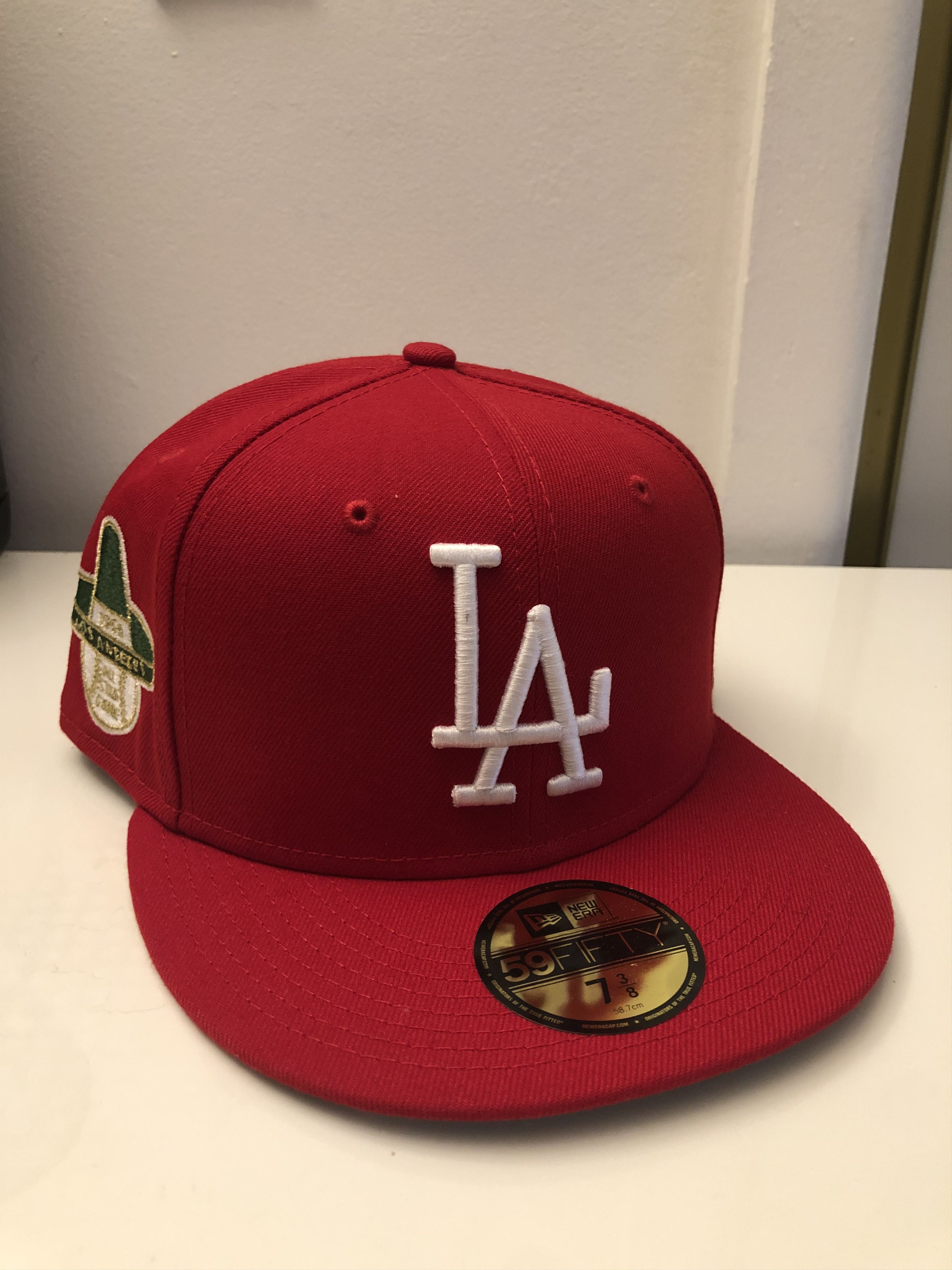 Los Angeles Dodgers Satin Fitted Hat 7 3/8 New Era All Star