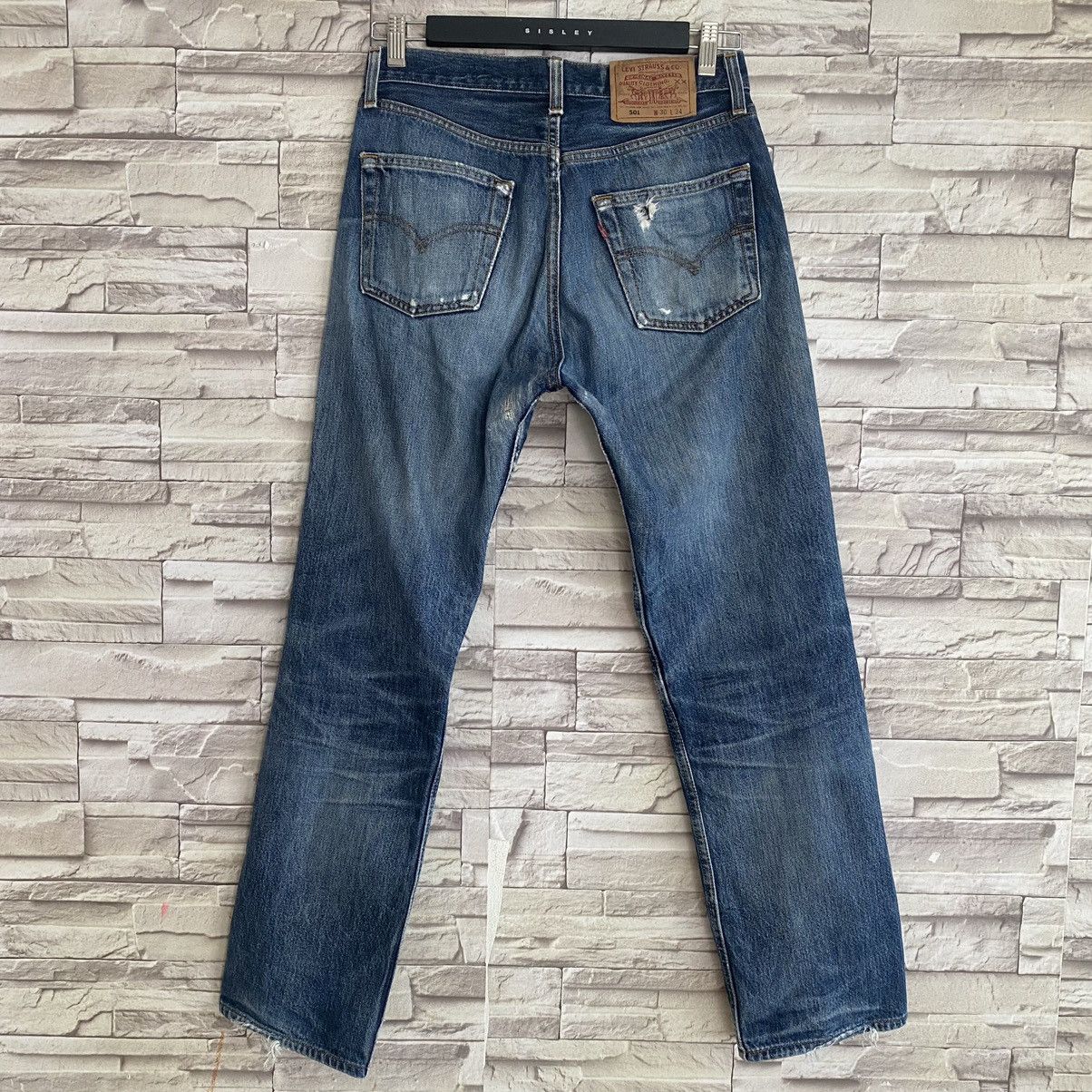 Levi's Vintage Levis 501 Distressed Grunge Jeans Size US 29 - 8 Thumbnail