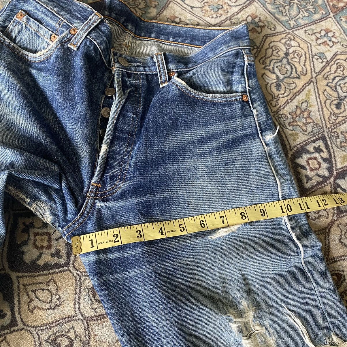 Levi's Vintage Levis 501 Distressed Grunge Jeans Size US 29 - 18 Thumbnail