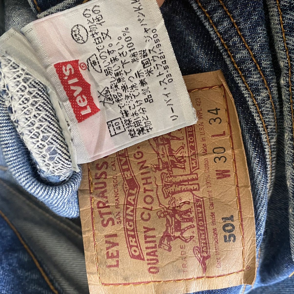 Levi's Vintage Levis 501 Distressed Grunge Jeans Size US 29 - 12 Thumbnail