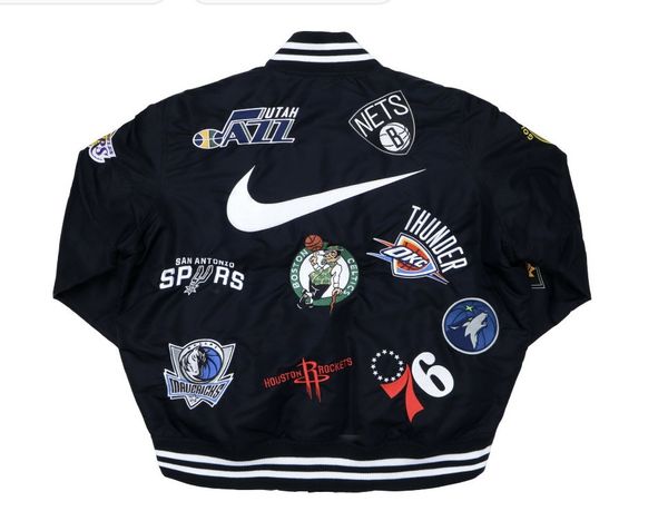 Supreme Supreme Nike/NBA Teams Warm-Up Jacket Black M | Grailed