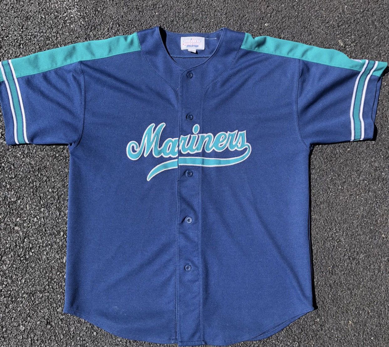 Vintage MLB Starter Seattle Mariners Alex Rodriguez Sewn Baseball Jersey Sz  XL