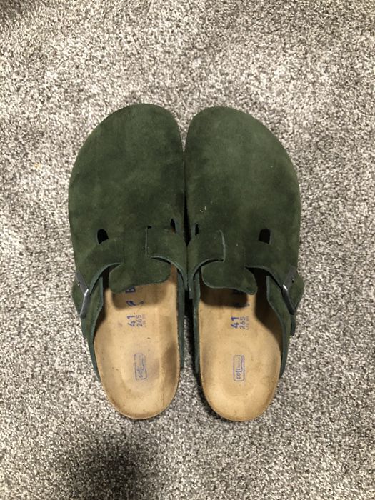 Birkenstock Boston Mountain View Green