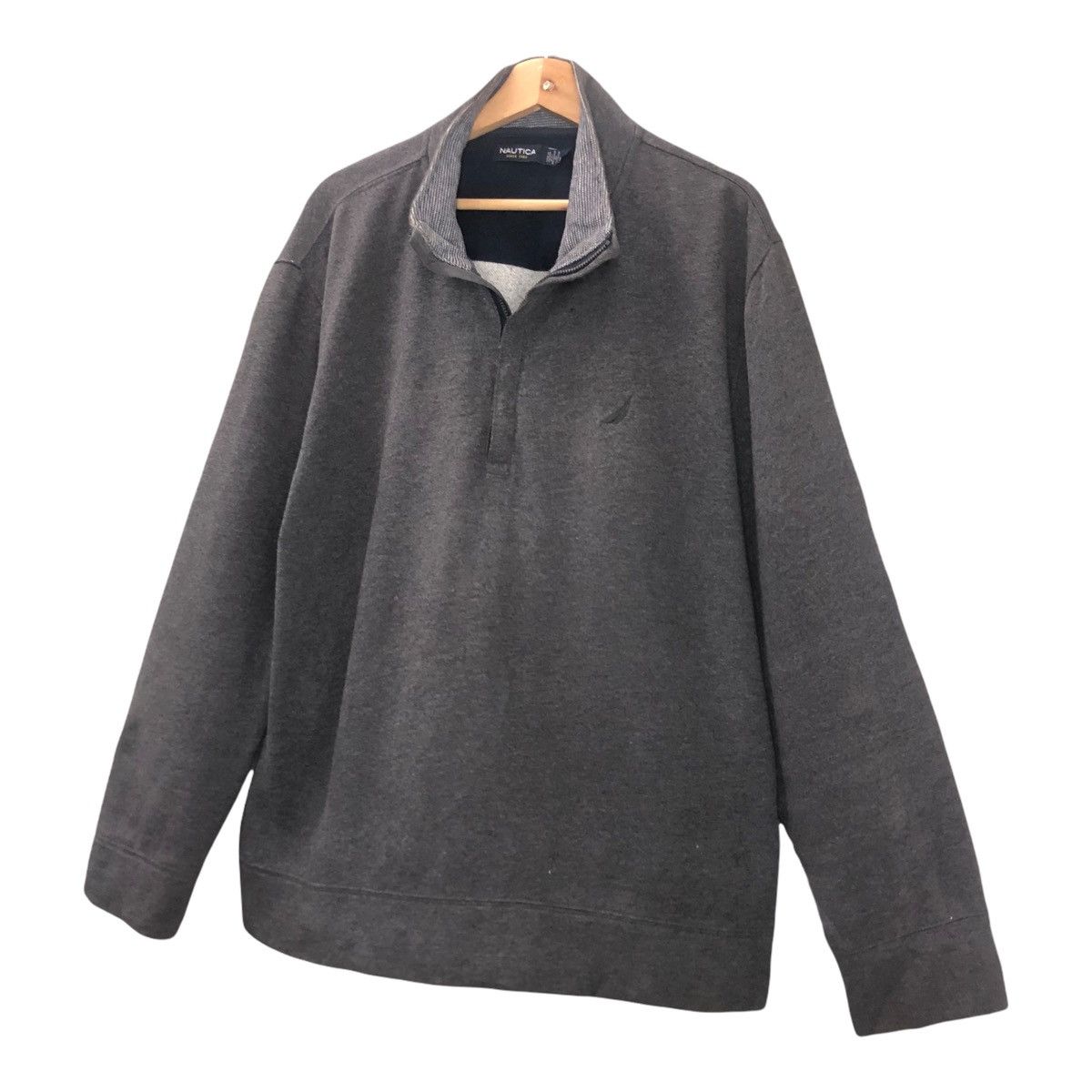 Nautica Vintage 90s Nautica Halfzip Sweatshirt Size M Size US XL / EU 56 / 4 - 3 Thumbnail