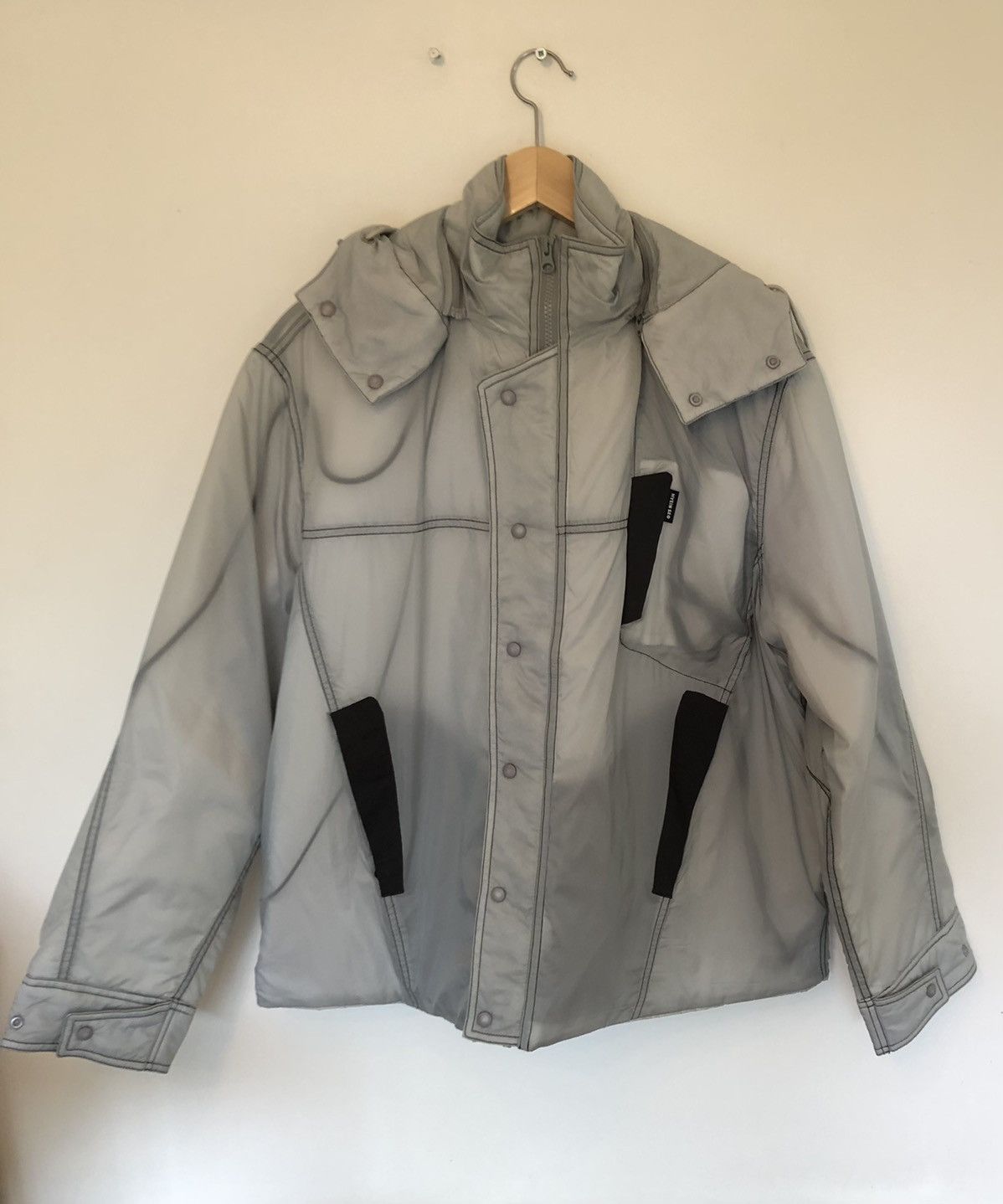 HYEIN SEO Transparent Padded Jacket シルバー Hyein Seo - PADDED