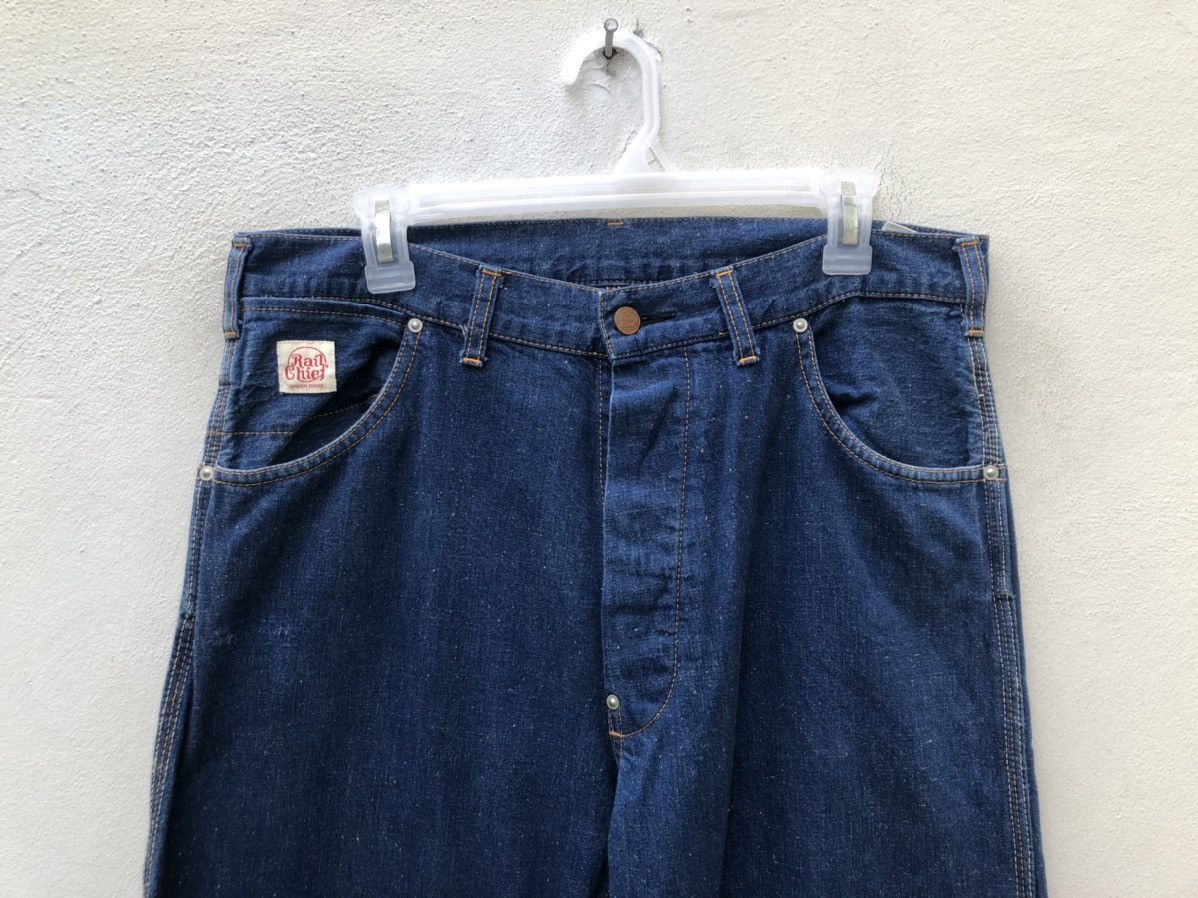Vintage Rail Chief Union Made Japan Denim Work Pant Size US 34 / EU 50 - 2 Thumbnail