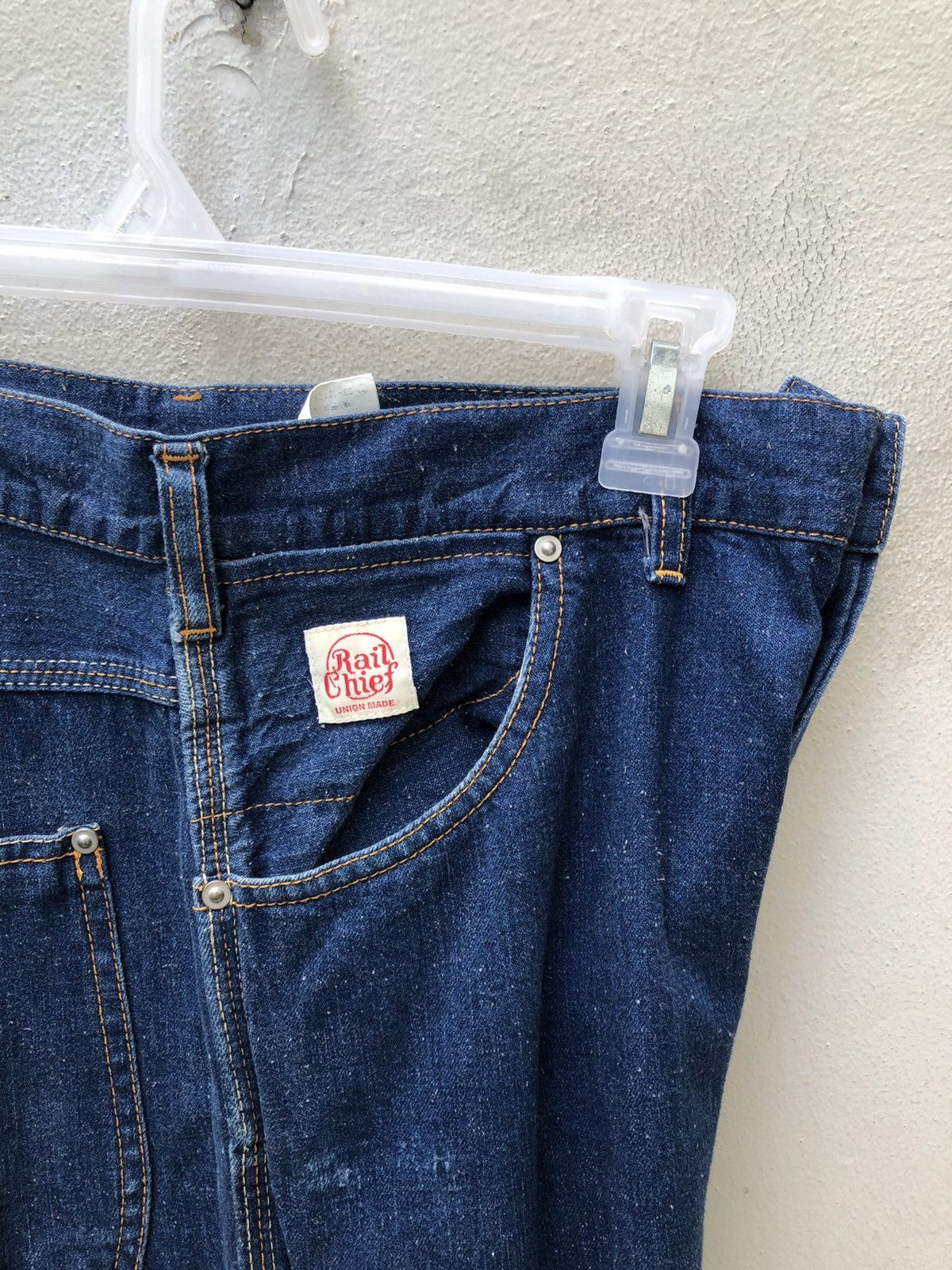 Vintage Rail Chief Union Made Japan Denim Work Pant Size US 34 / EU 50 - 20 Thumbnail
