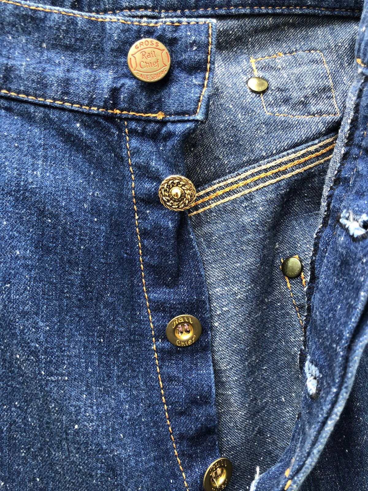 Vintage Rail Chief Union Made Japan Denim Work Pant Size US 34 / EU 50 - 5 Thumbnail