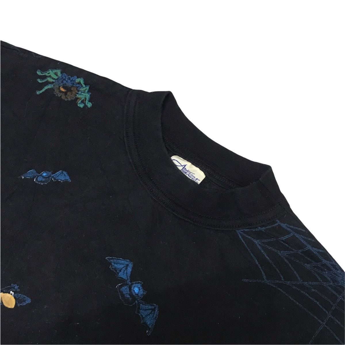 Vintage Vintage 90s Holloween Ghost Graphics Overprint Tee Size US L / EU 52-54 / 3 - 4 Thumbnail