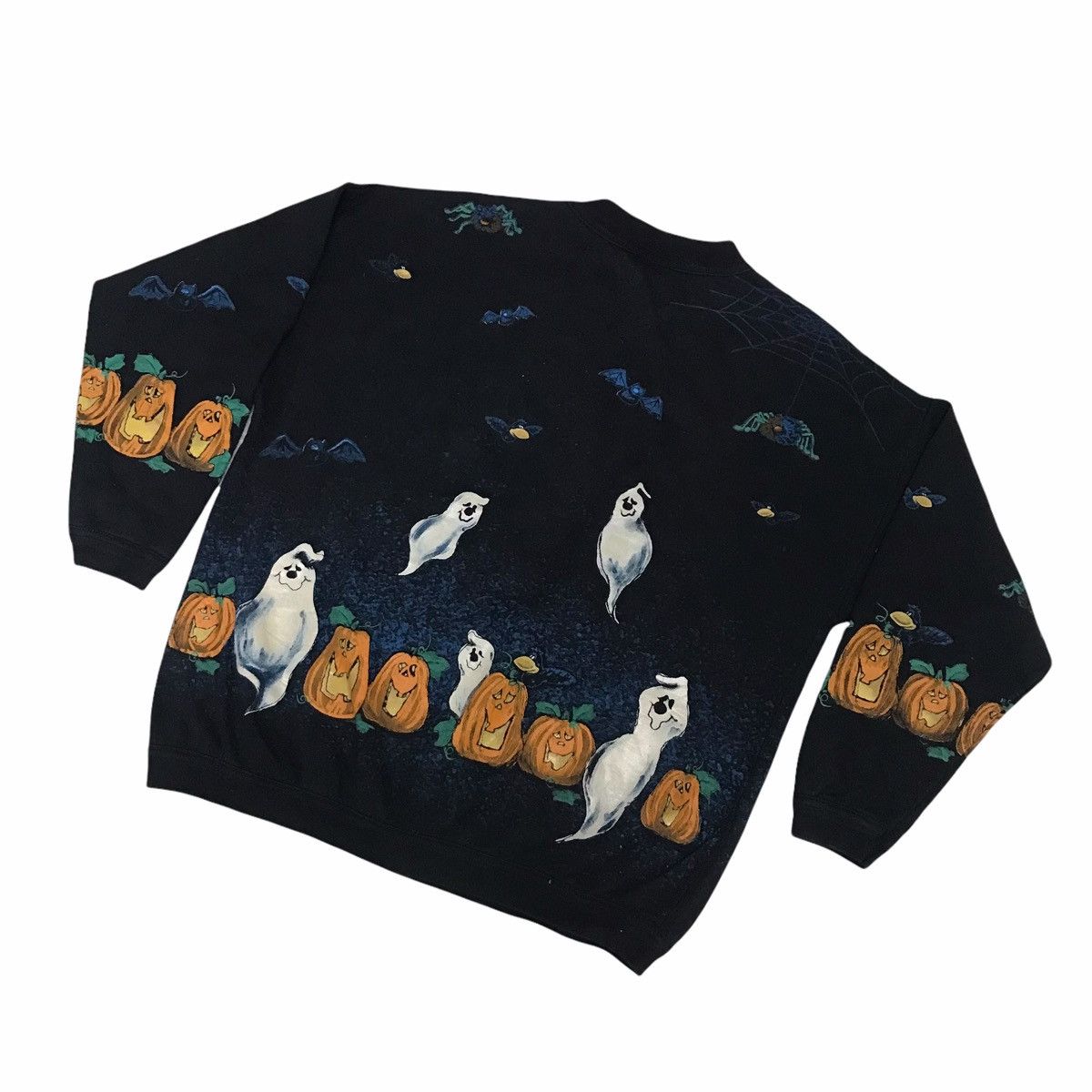 Vintage Vintage 90s Holloween Ghost Graphics Overprint Tee Size US L / EU 52-54 / 3 - 9 Thumbnail