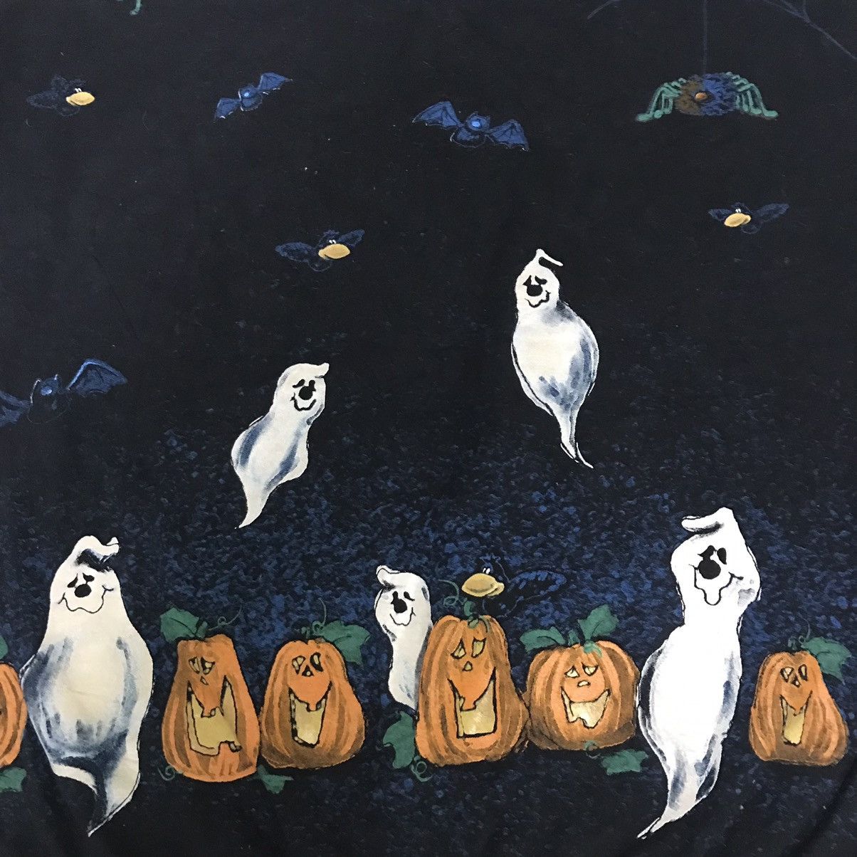 Vintage Vintage 90s Holloween Ghost Graphics Overprint Tee Size US L / EU 52-54 / 3 - 5 Thumbnail