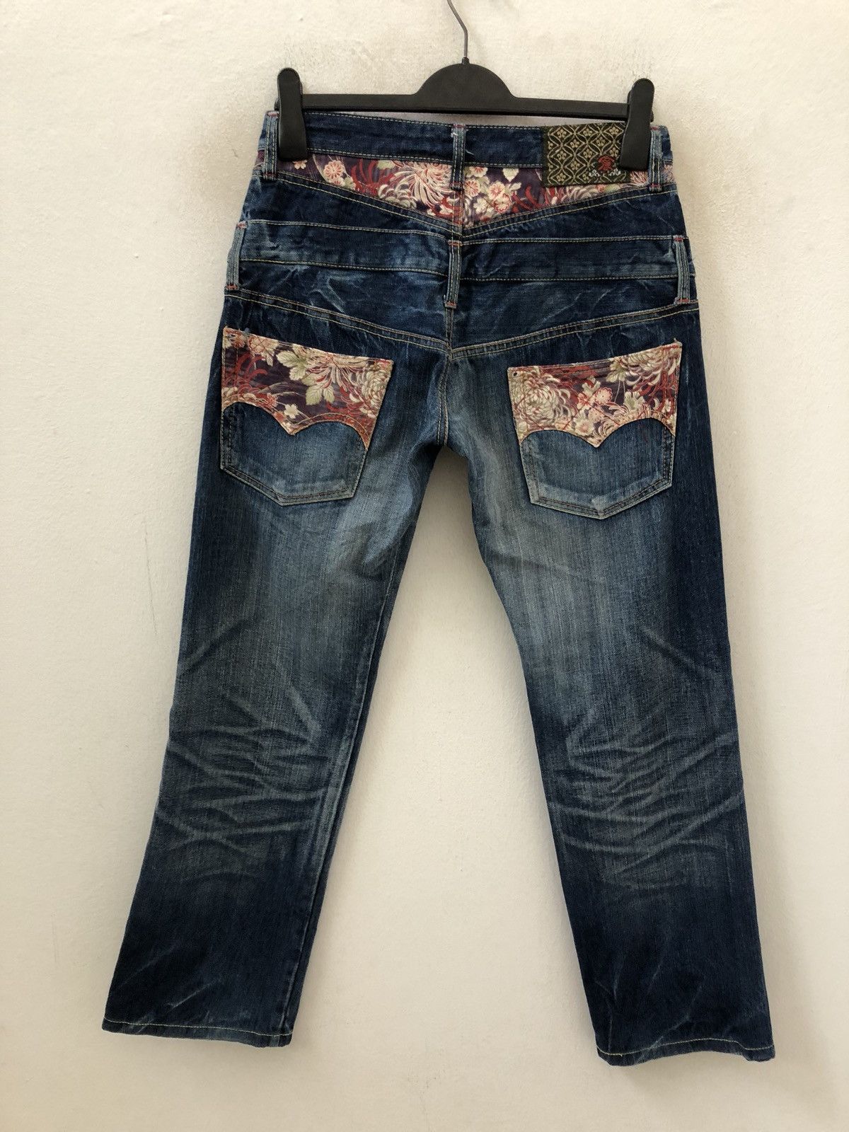 Eternal ETERNAL Japan Quilted Floral Double Waist Denim Jeans Size US 29 - 5 Thumbnail